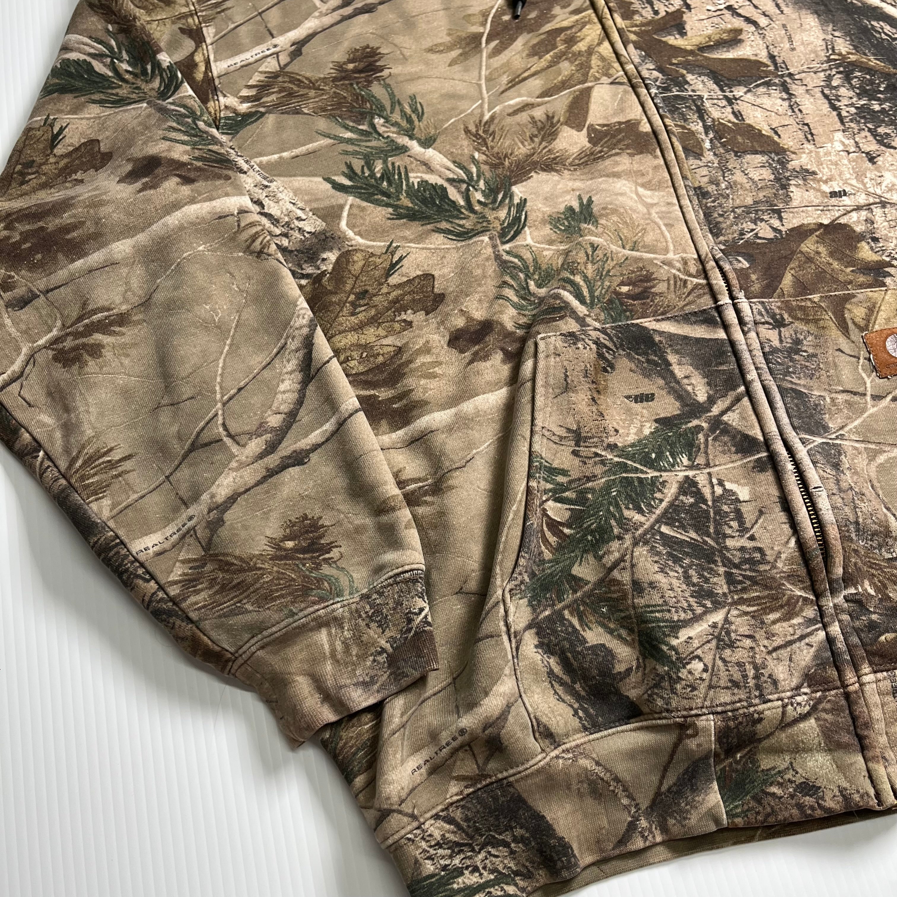 Vintage Carhartt Real Tree Zip Hoodie XL