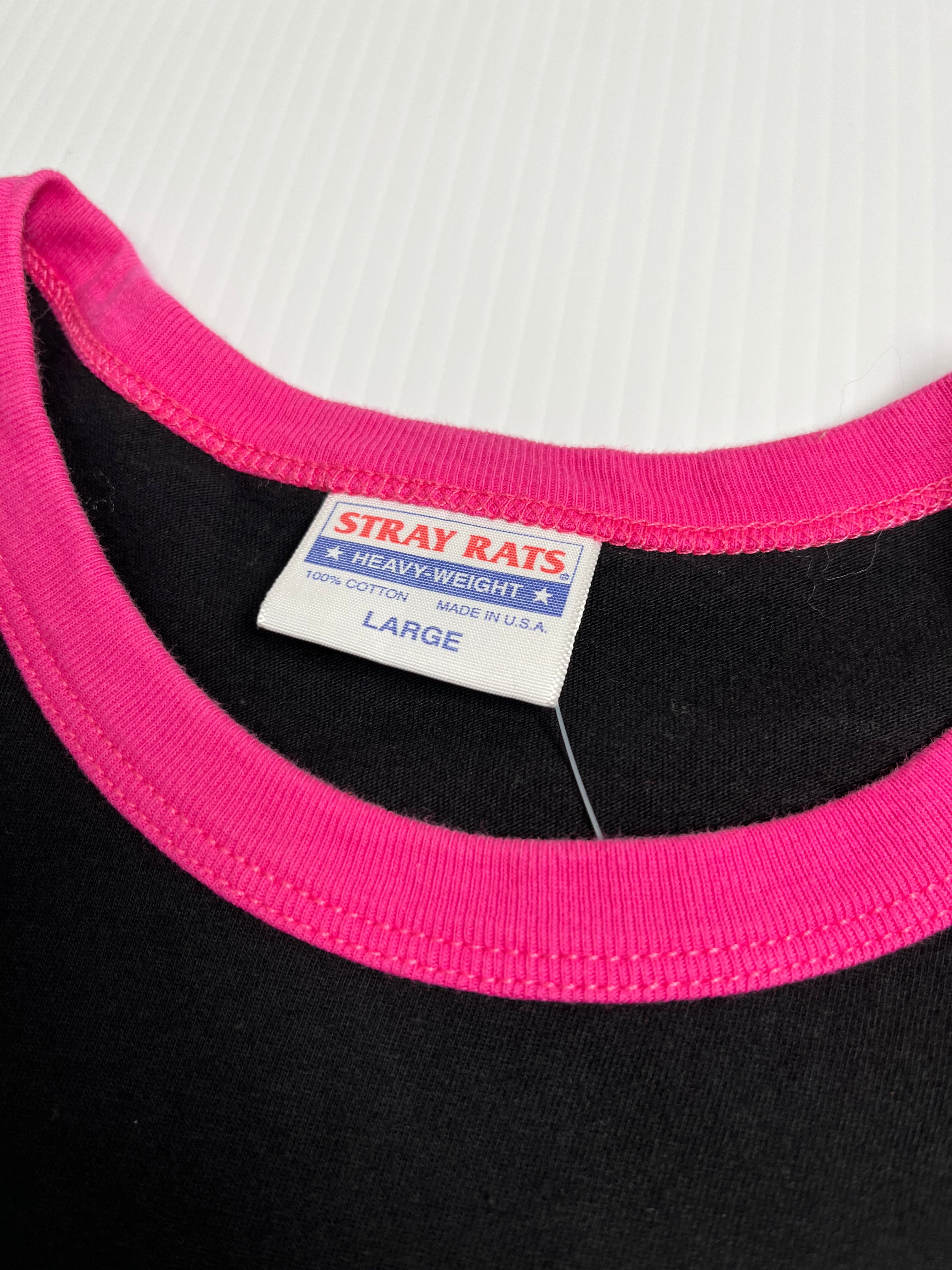 Y2K Ratgirl Ringer Tee L