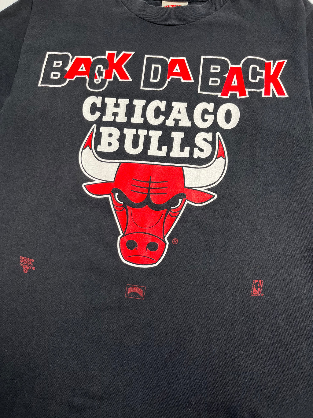 90s Nutmeg Chicago Bulls Back Da Back Tee L
