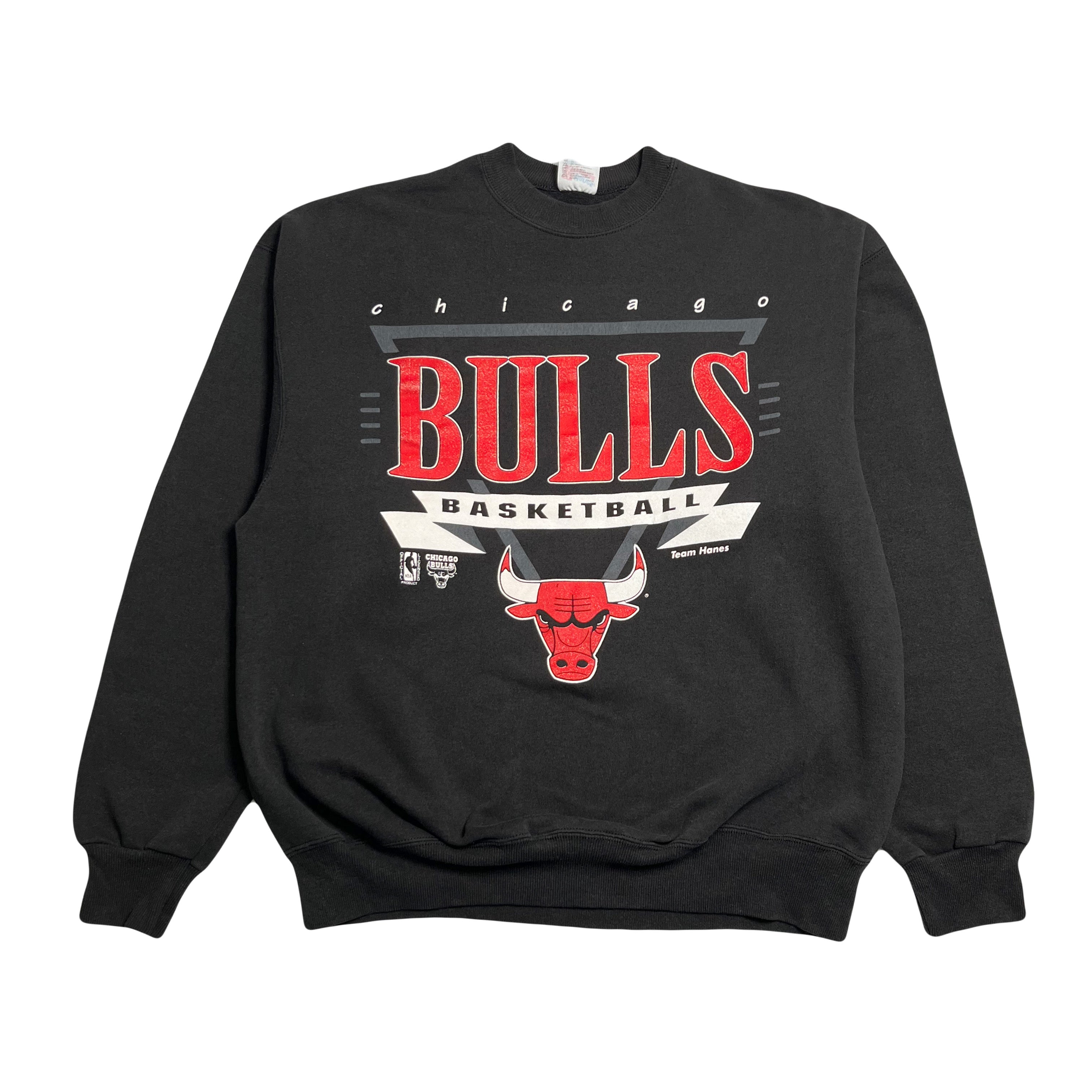 90s Chicago Bulls Basketball Graphic Crewneck XL