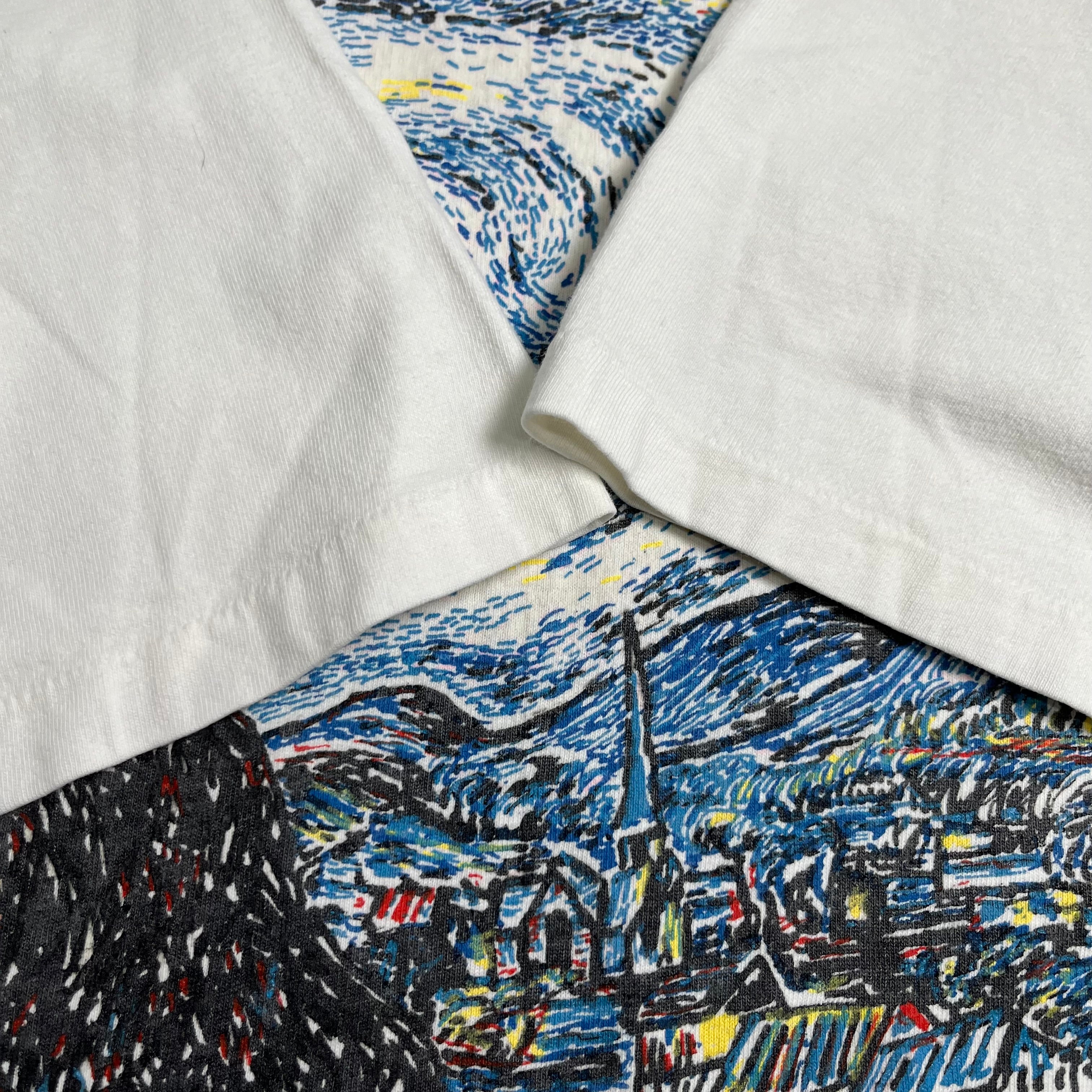 90s Vincent Van Gogh Starry Night Tee L