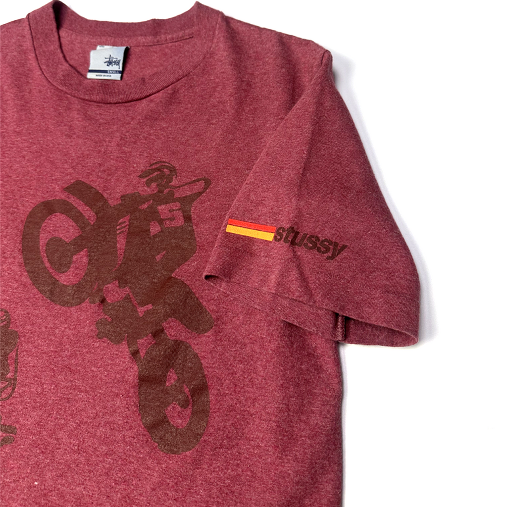 Vintage Stüssy Motorbike Graphic Tee S