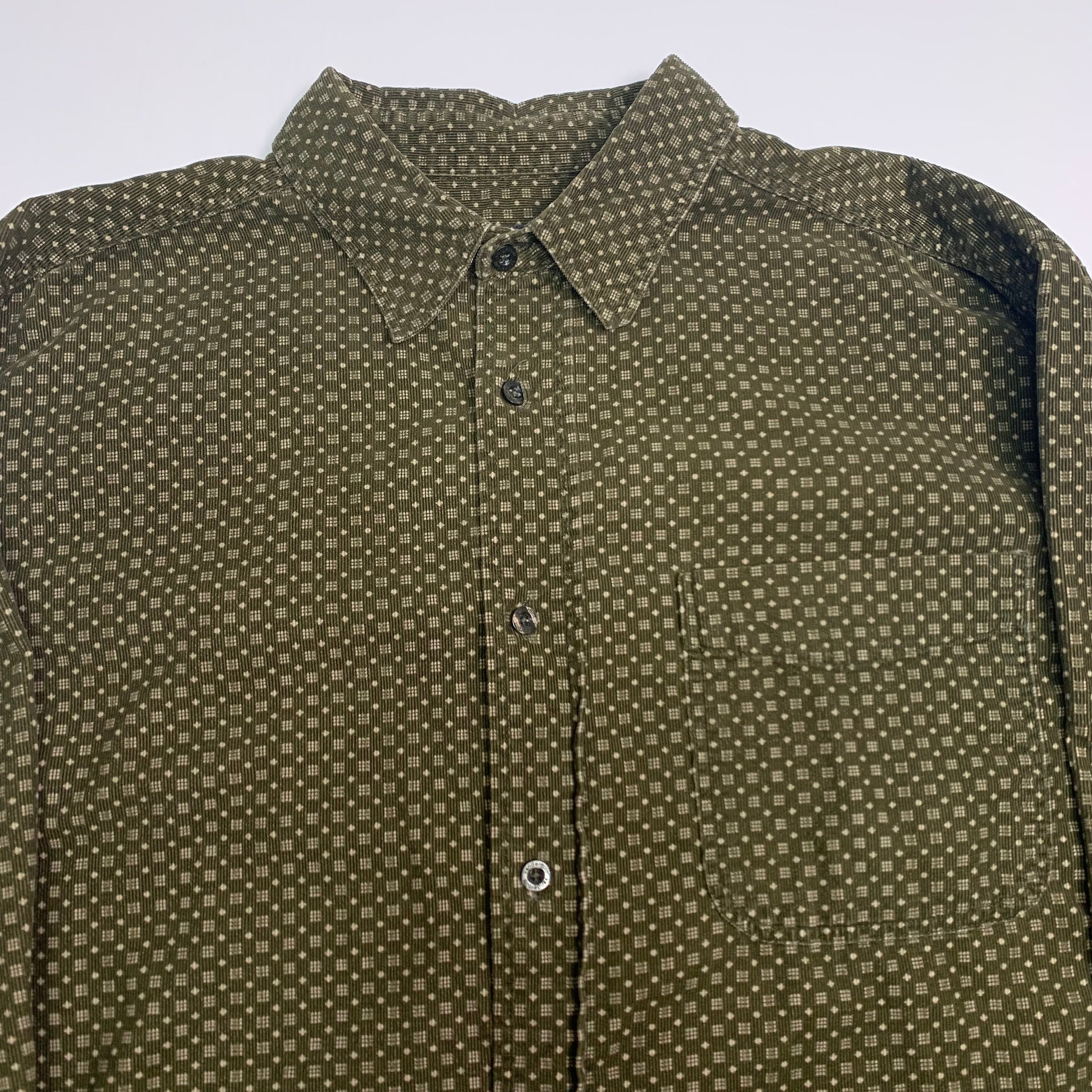 Vintage Vanderbilt Green Button Up L
