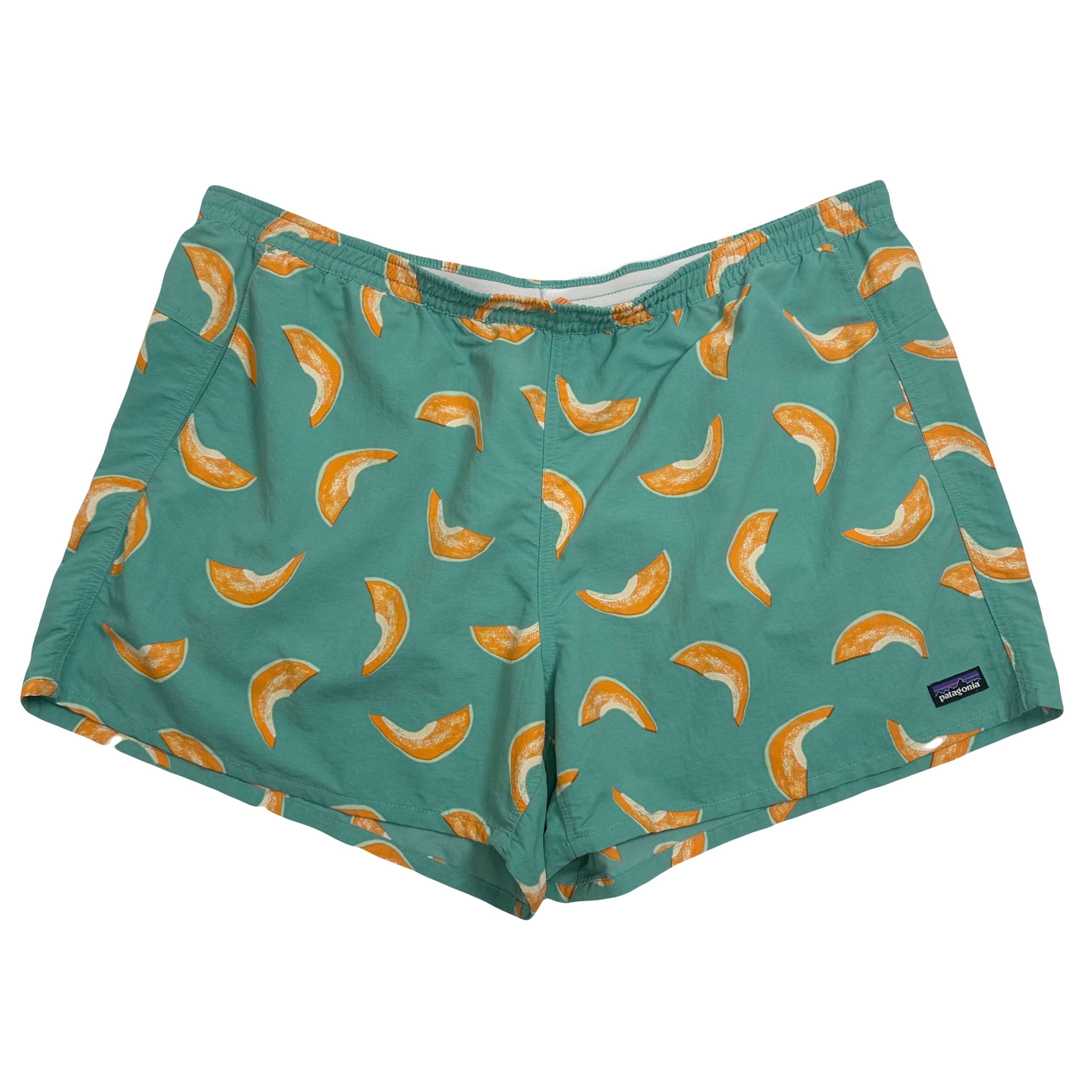 Patagonia Cantaloupe Pattern Athletic Shorts XXL