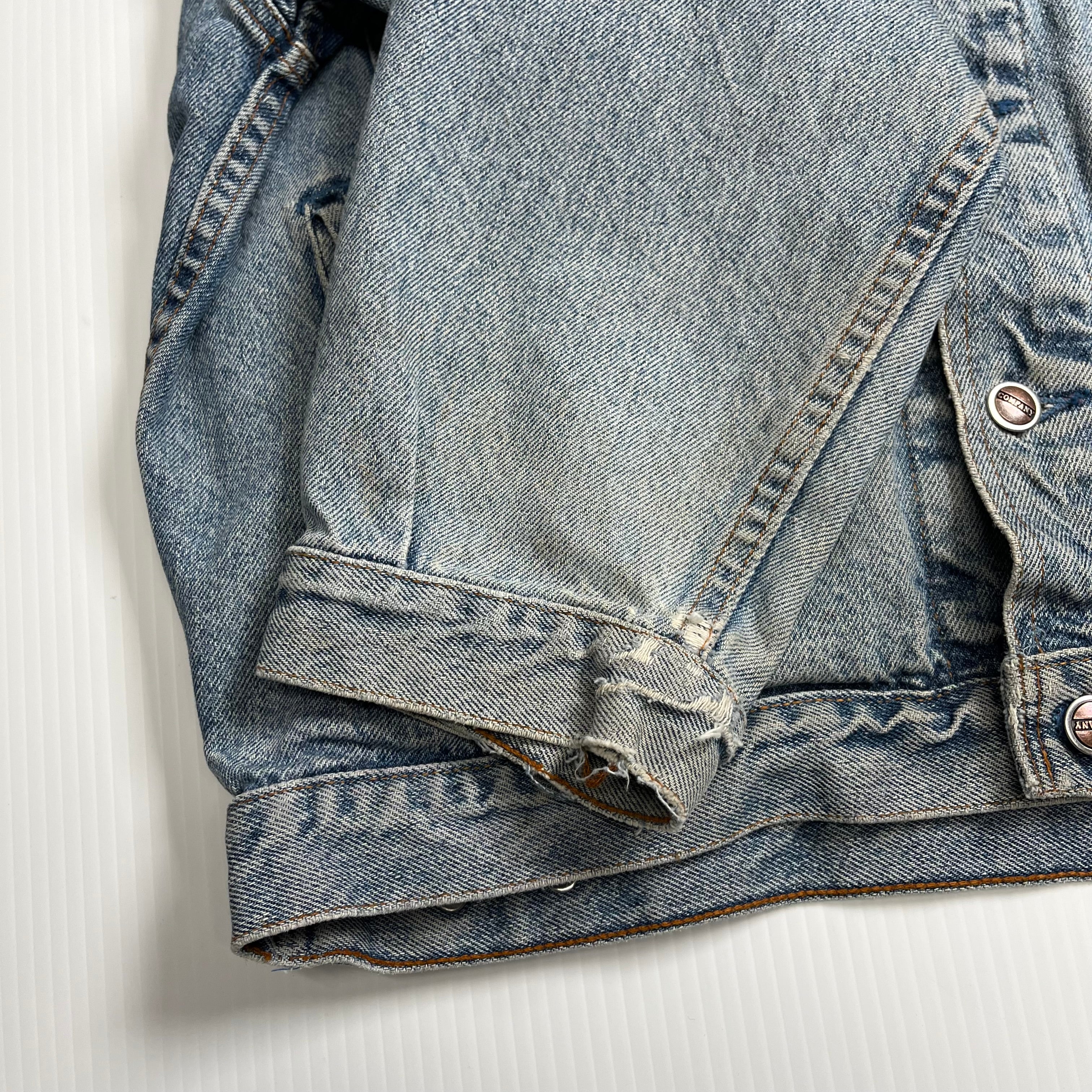 Vintage GWG Faded Light Wash Denim Jacket L