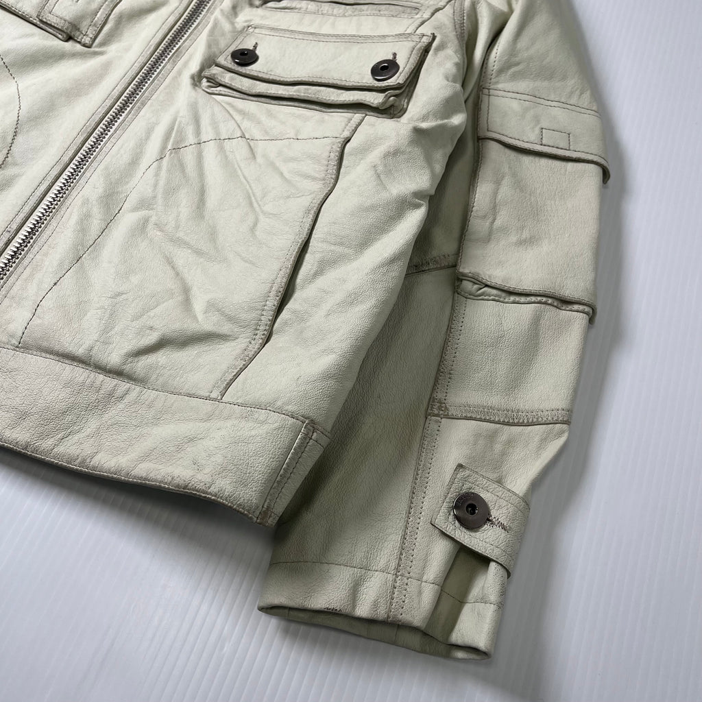 New Label Leather Moto Style Jacket Women's L