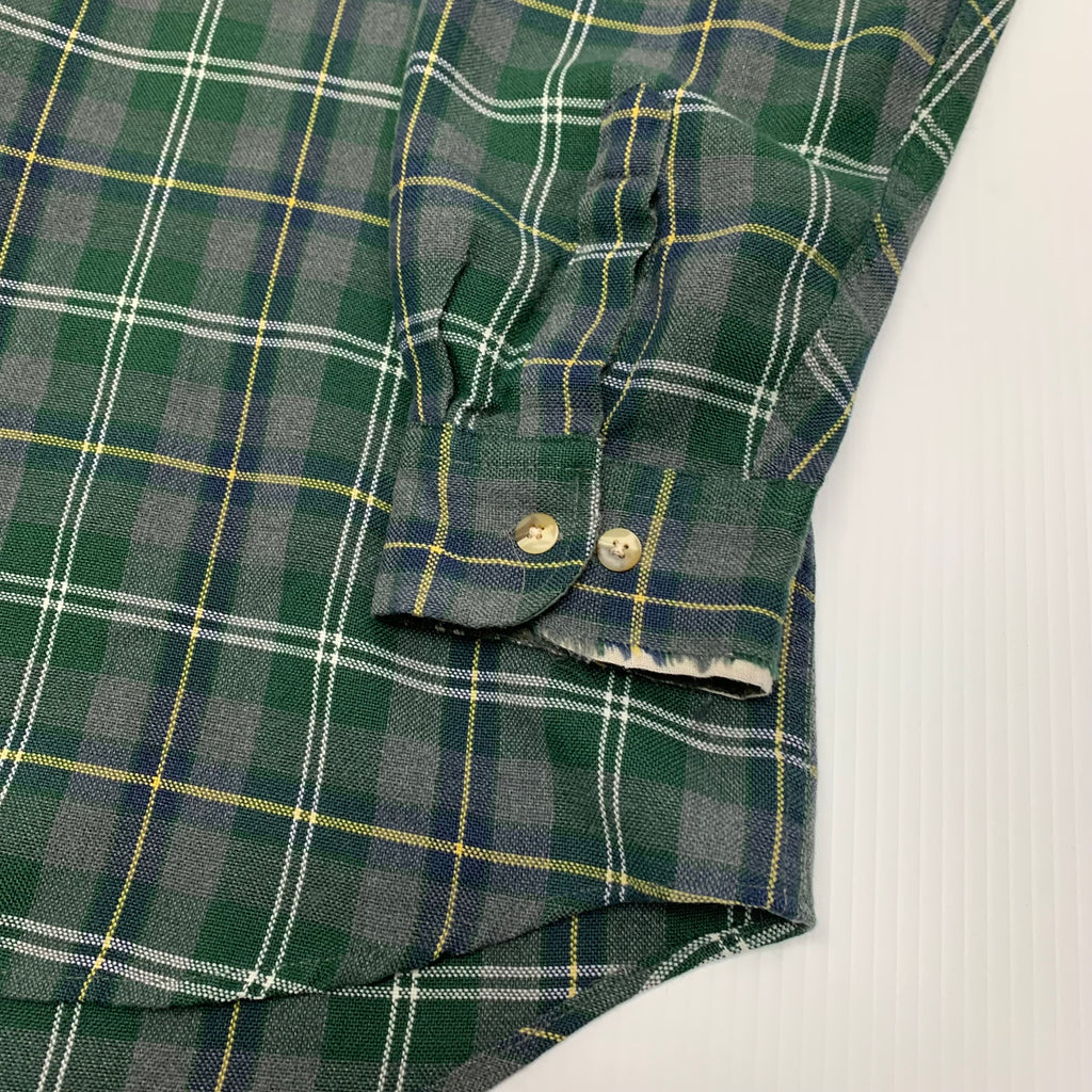 90s Marks Work Warehouse Plaid Button-Up L