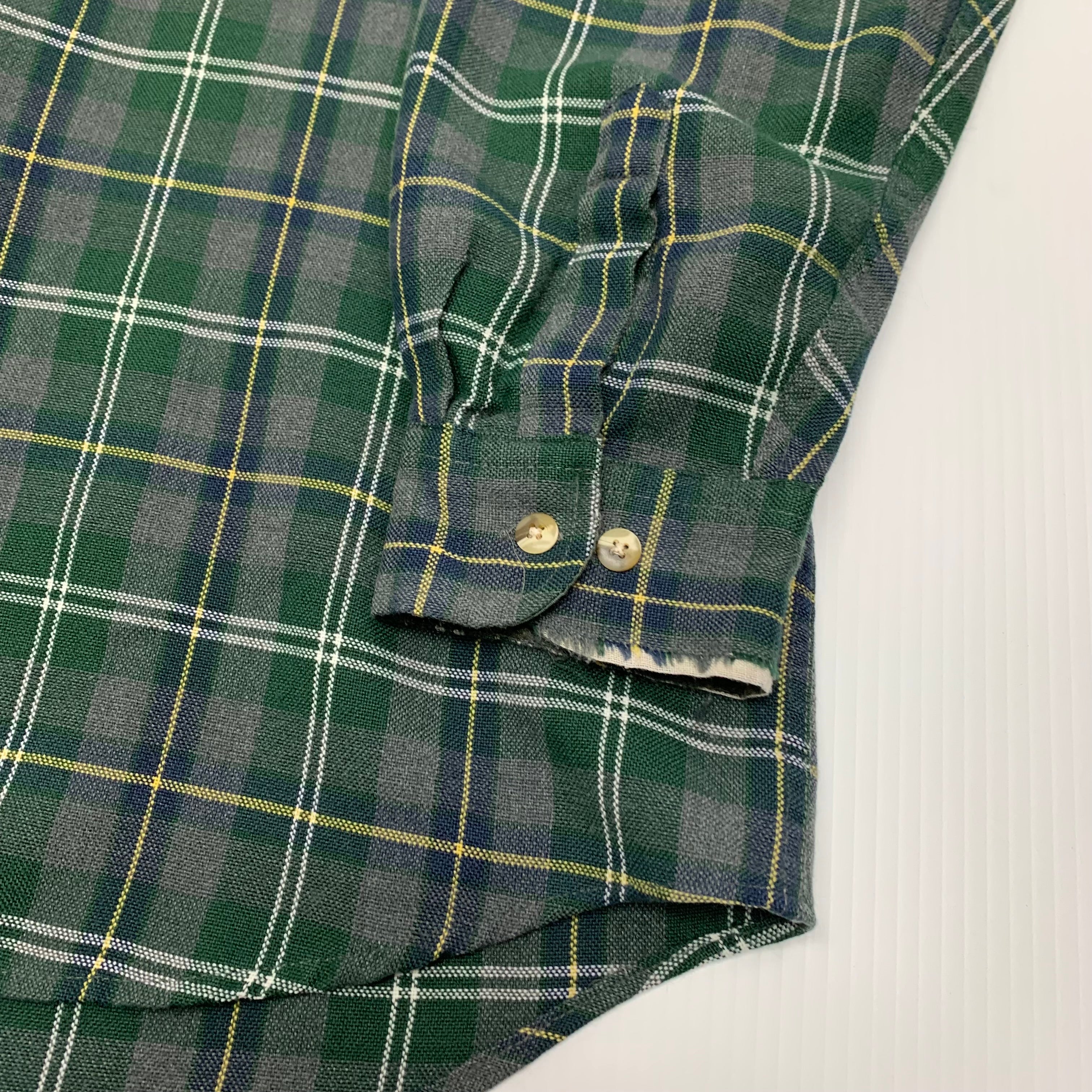 90s Marks Work Warehouse Plaid Button-Up L
