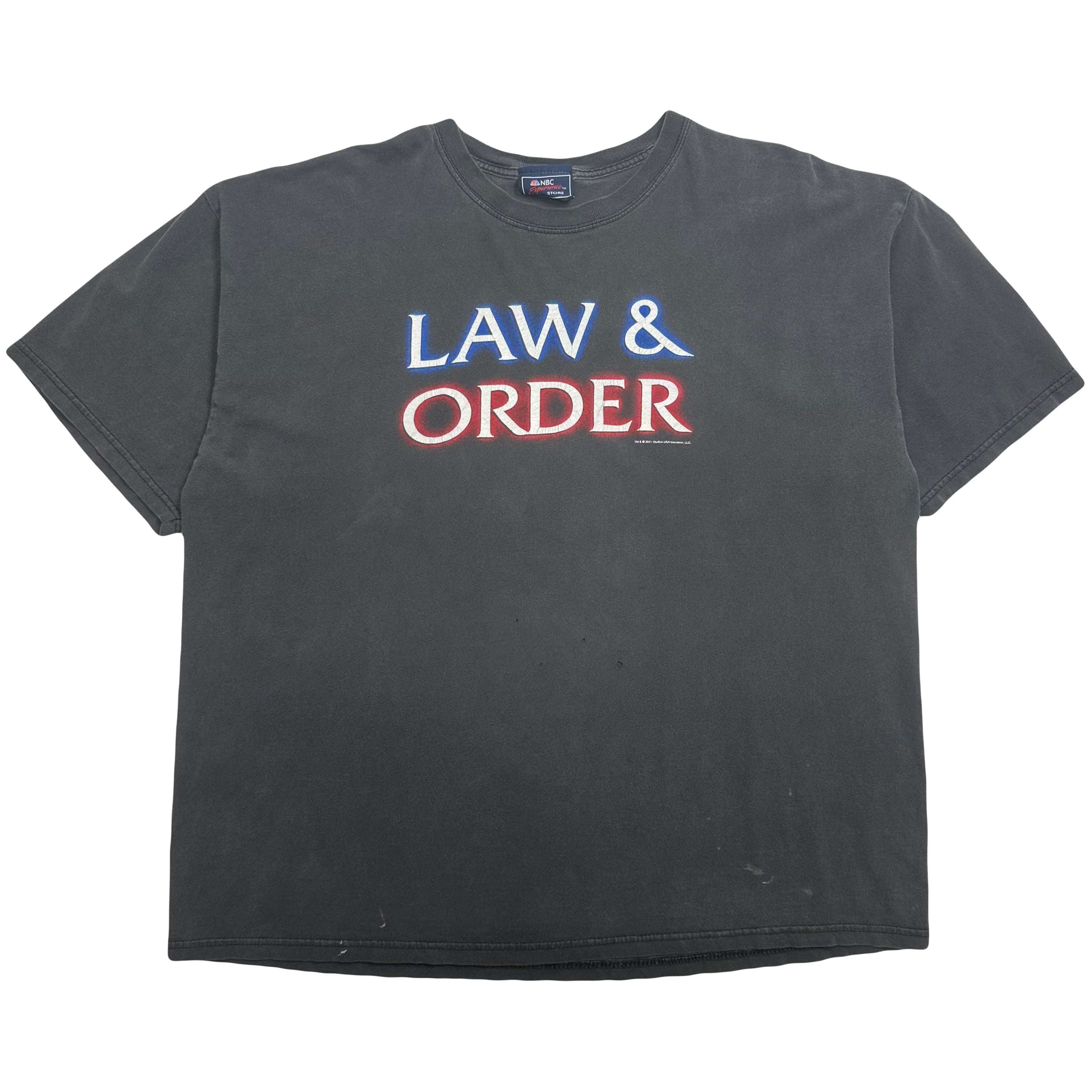 2001 NBC Law & Order TV Graphic Tee XL