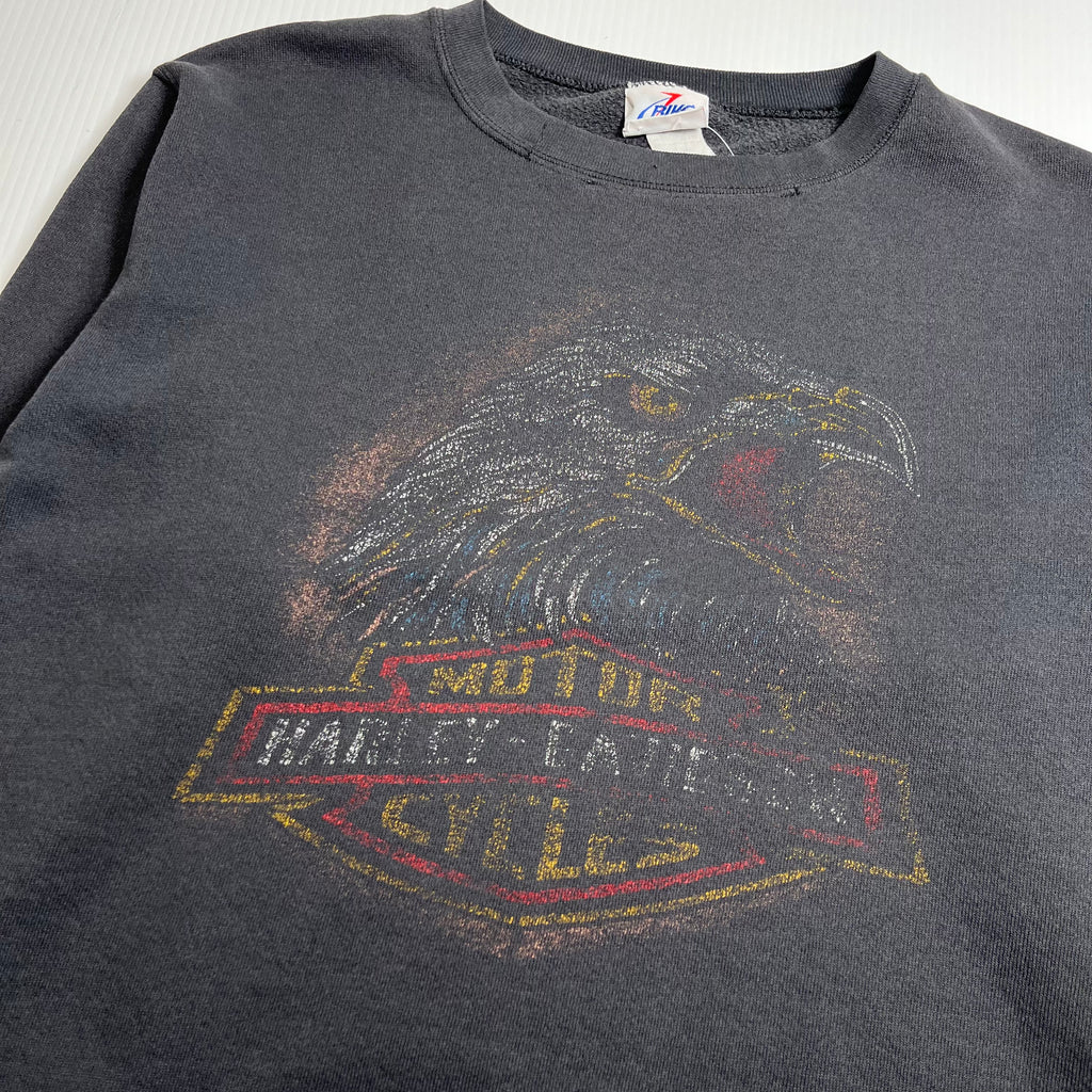 Vintage Harley Davidson Faded Crewneck L