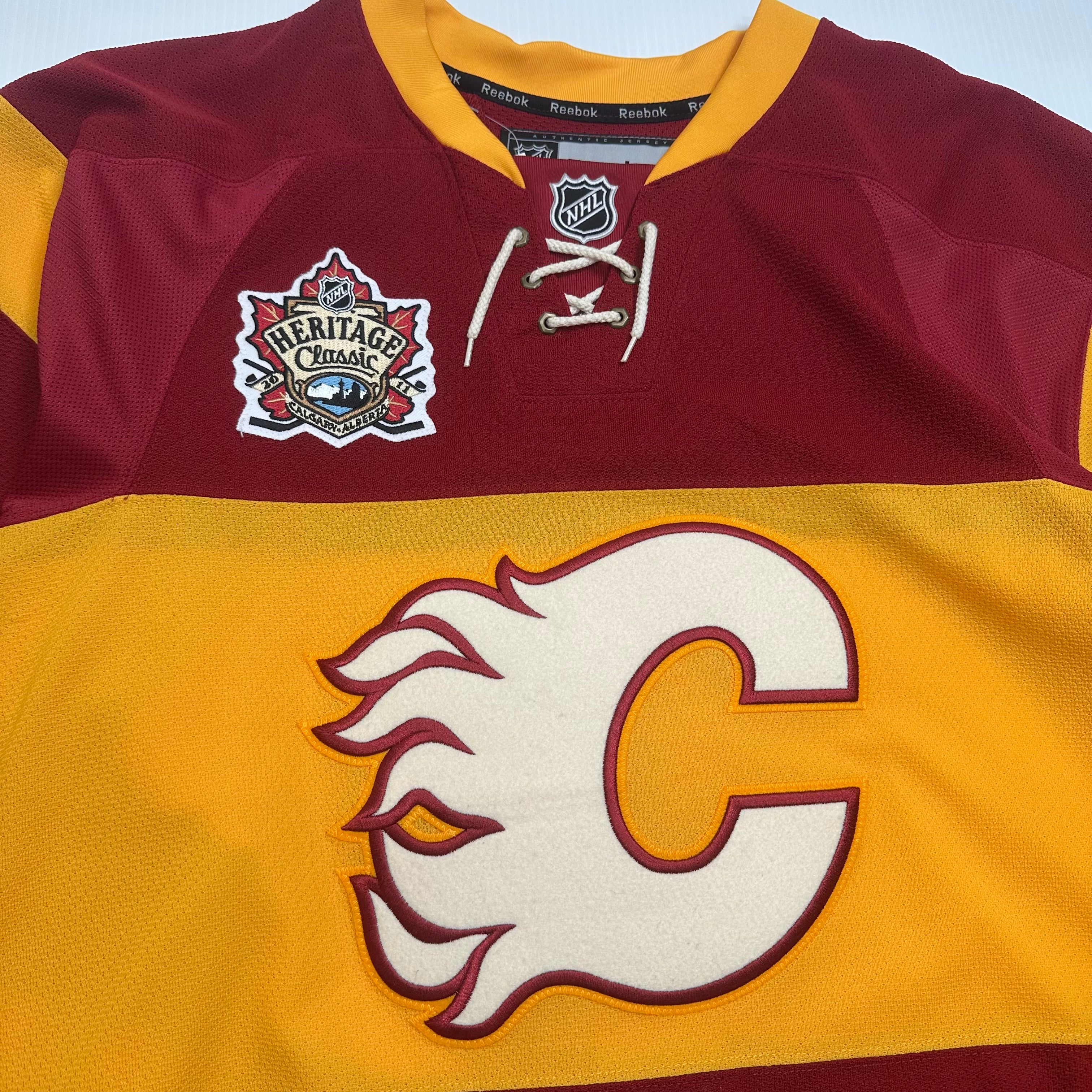 Reebok Edge Calgary Flames Heritage Classic NHL Authentic Pro Jersey 54