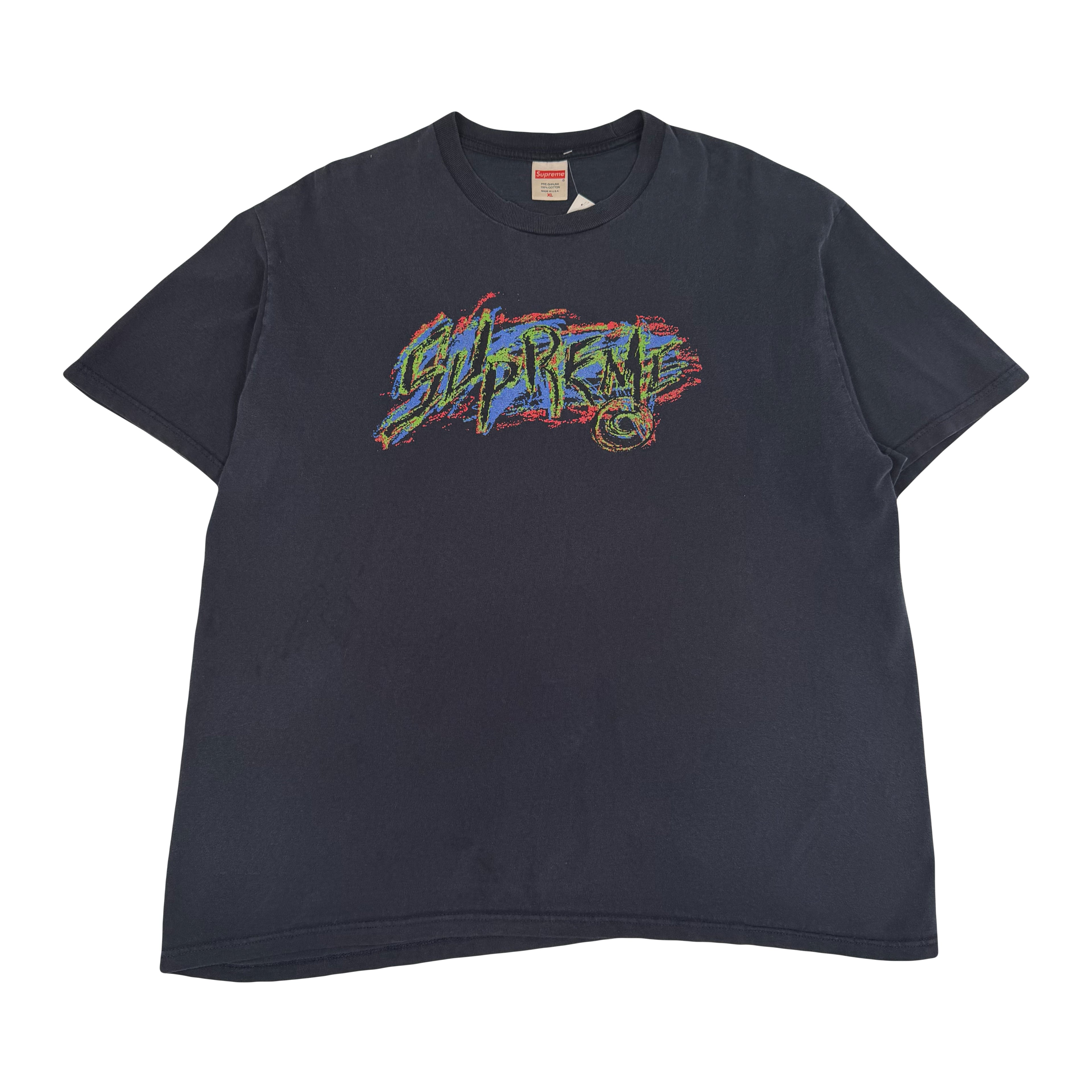 Supreme Abstract Crayon Graphic Tee XL