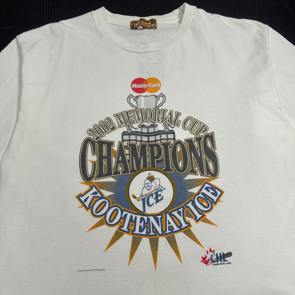 Kootenay Ice 2002 Memorial Cup Champs Tee L