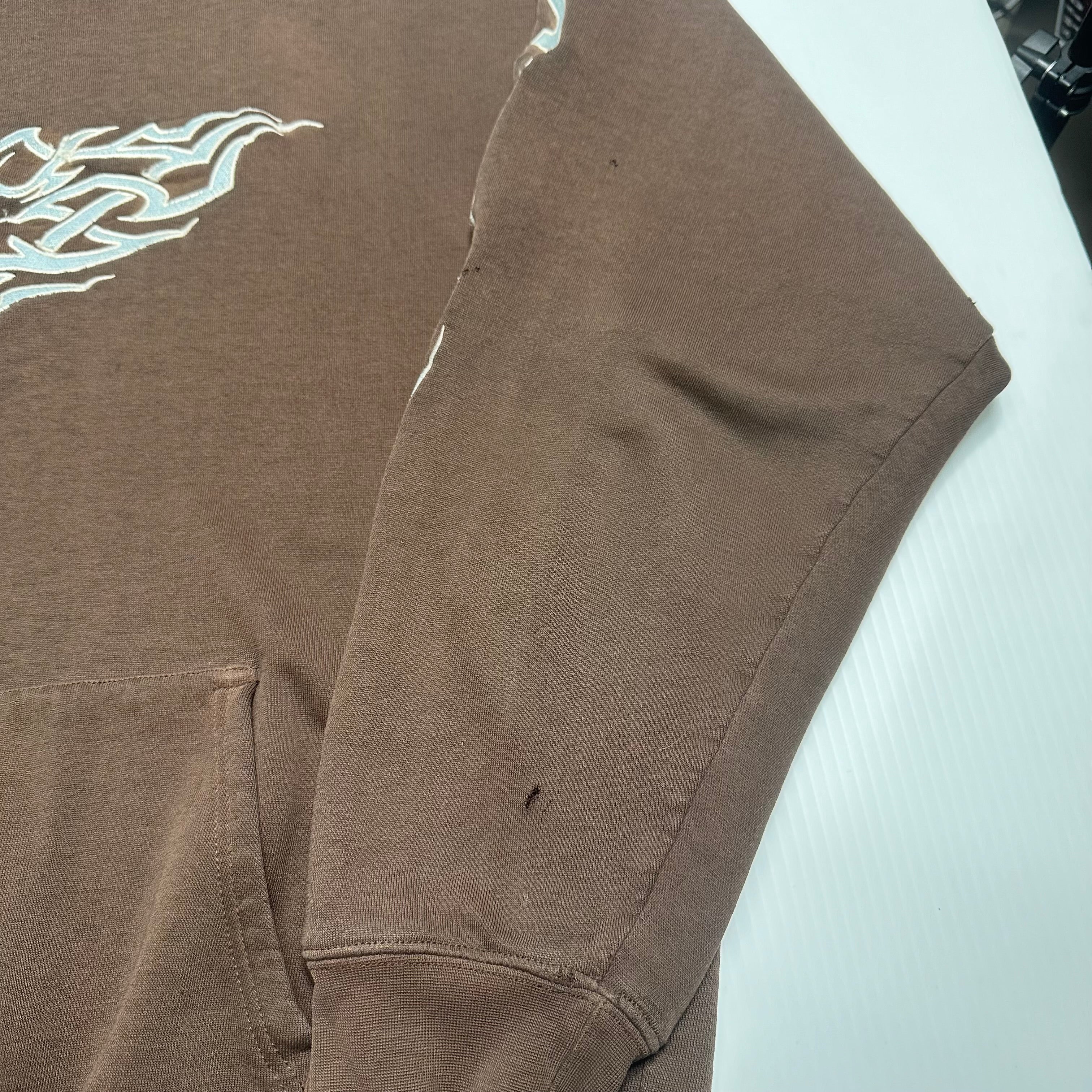 Y2K Sapphire Lounge Embroidered Hoodie XXL