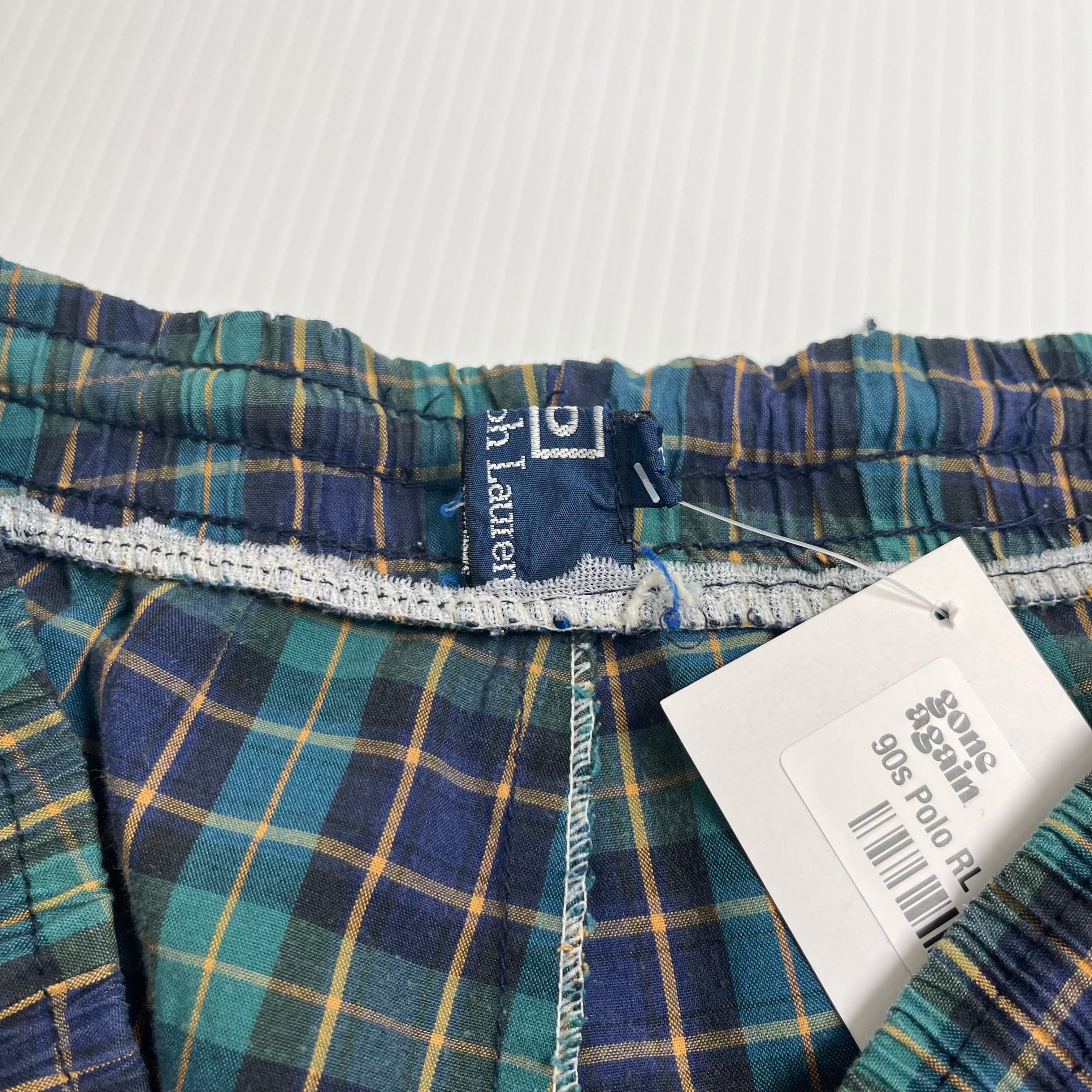 Vintage Polo Ralph Lauren Plaid Boxer Shorts XL