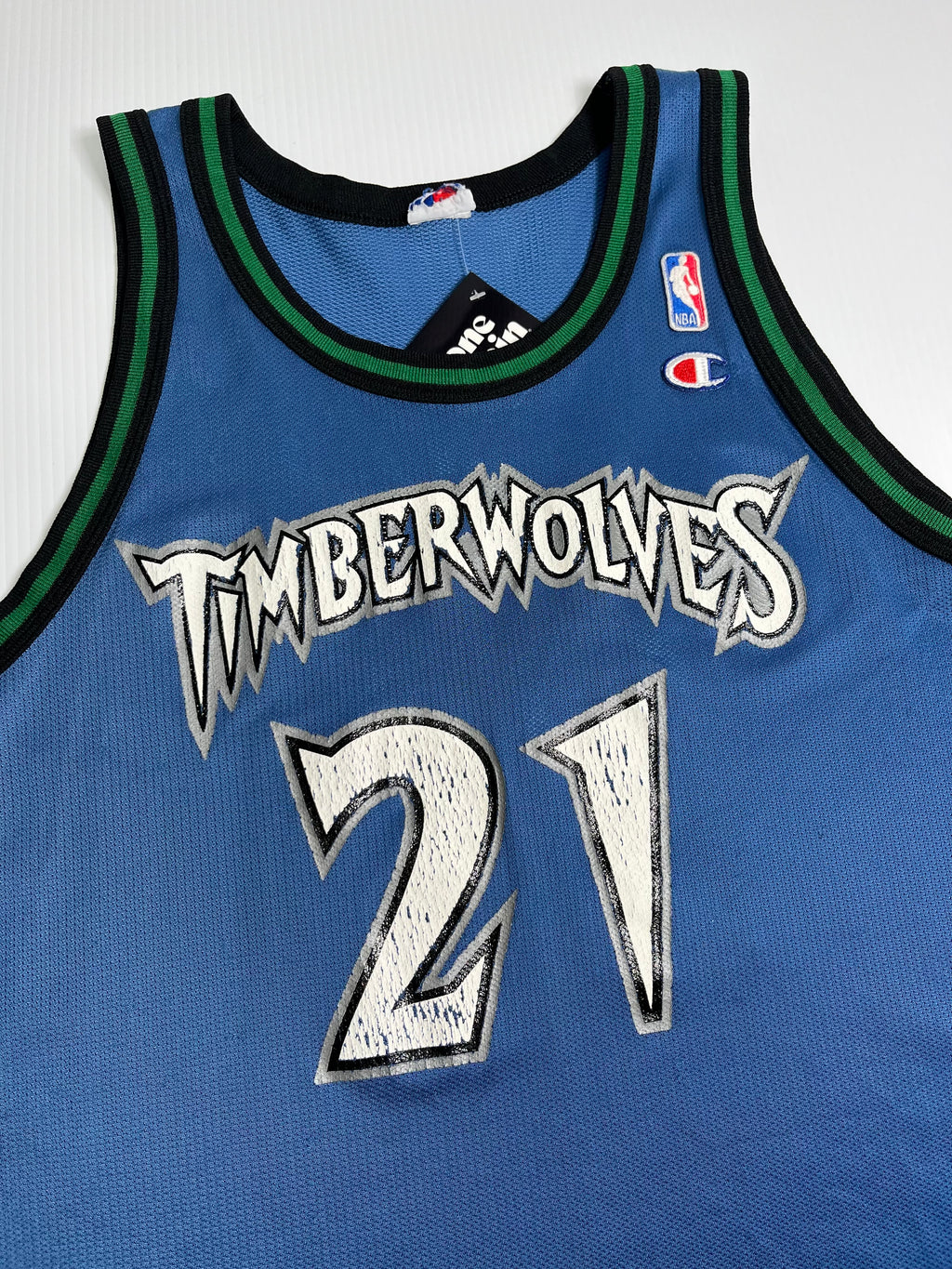 Vintage Champion Minnesota Timberwolves Kevin Garnett Jersey L