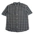 Chaps Plaid Short Sleeve Button Up Shirt XL