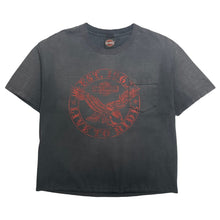 Load image into Gallery viewer, Harley Davidson Cranbrook BC Cropped Faded Graphic Tee L
