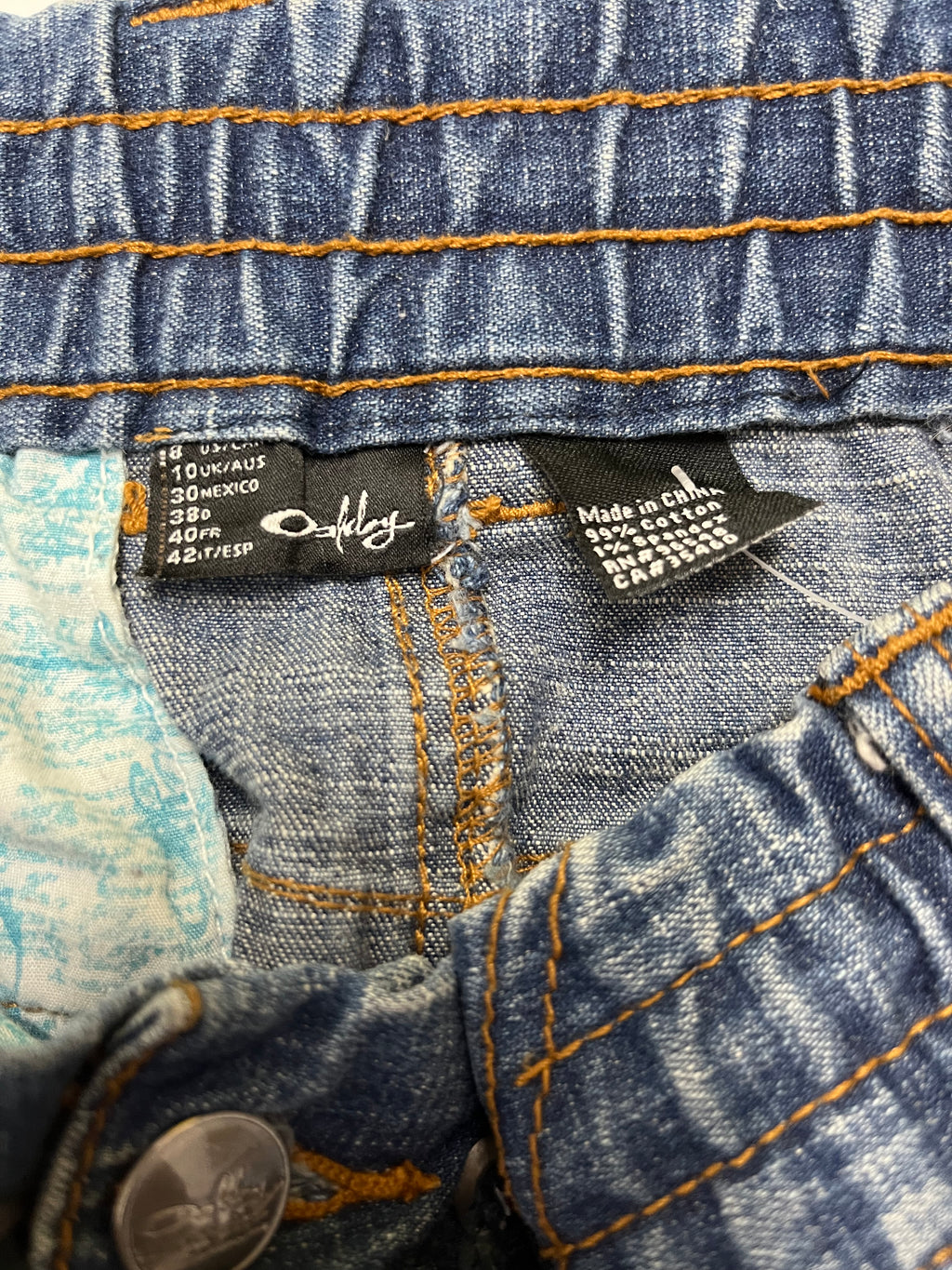 Vintage Oakley Denim Skirt 10