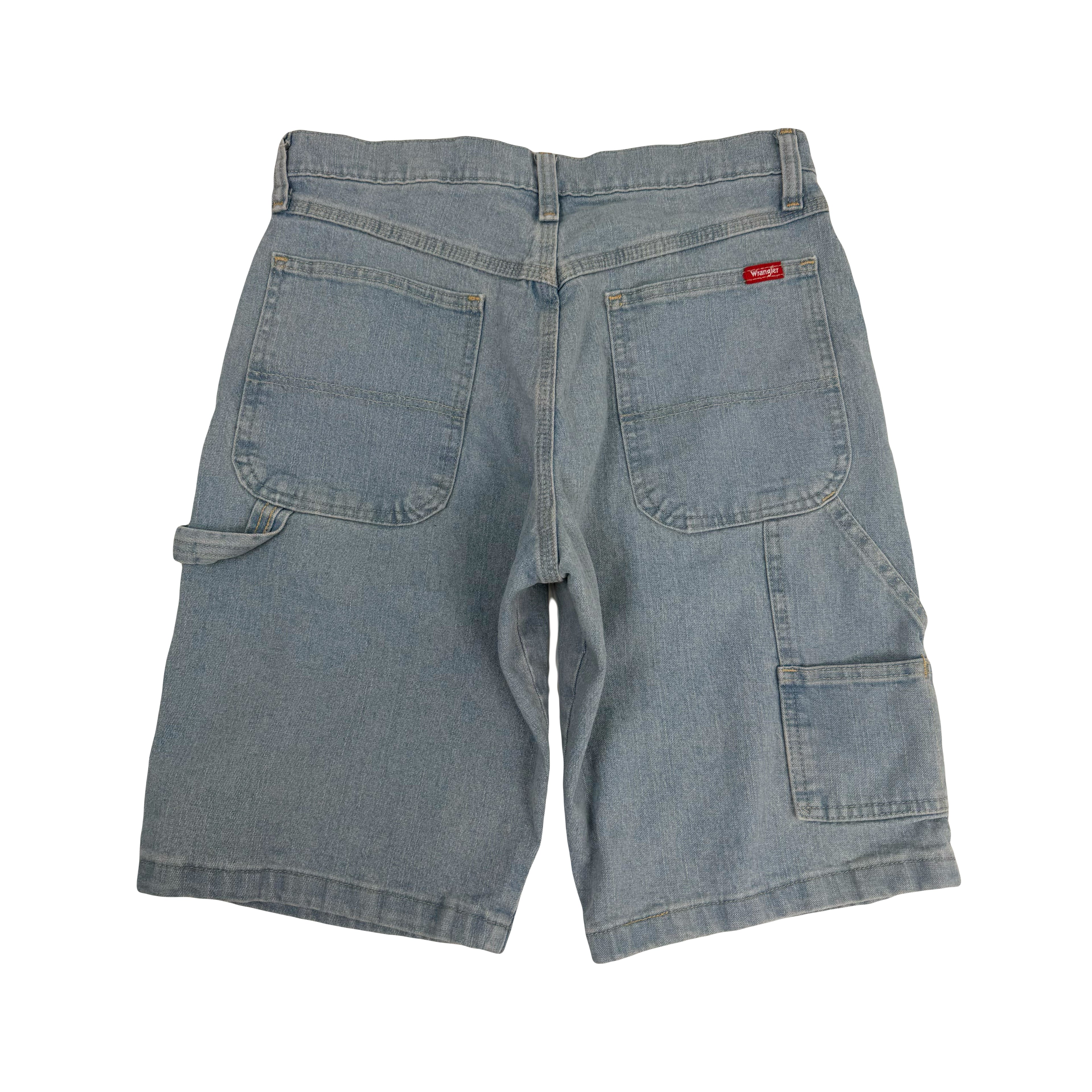 Vintage Wrangler Light Wash Denim Carpenter Shorts 30