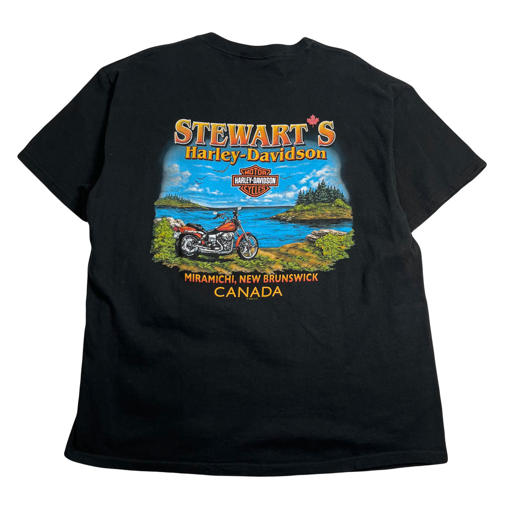 Harley Davidson New Brunswick Velvet Logo Tee XL