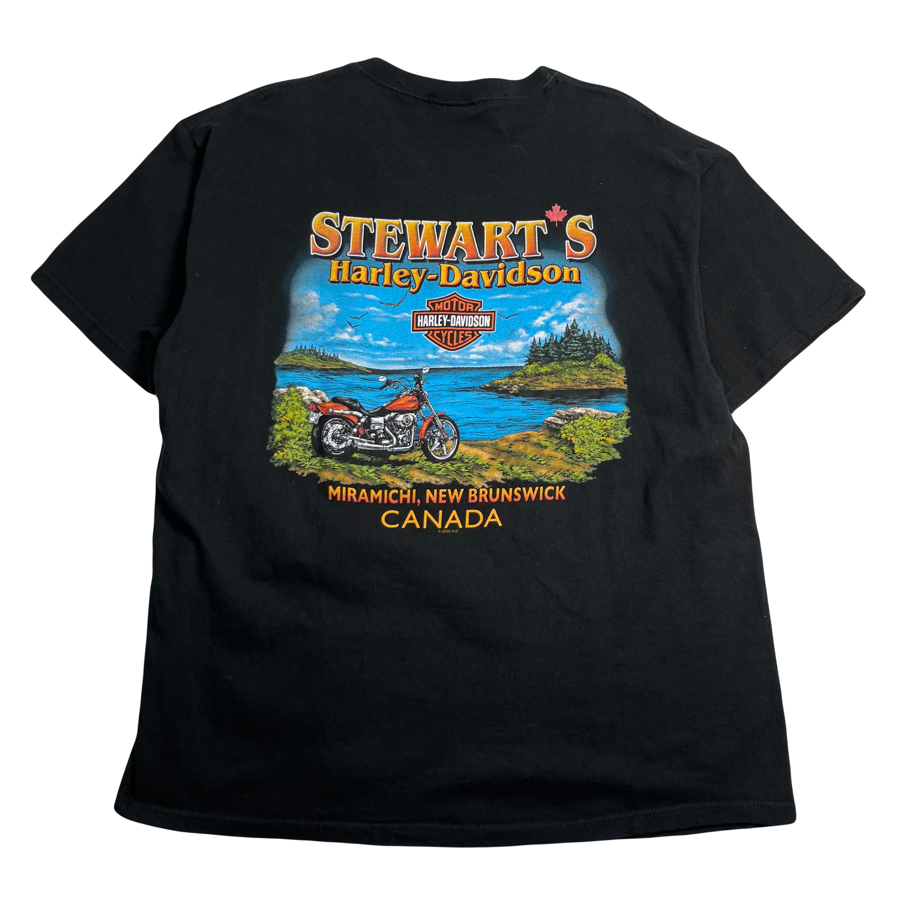 Harley Davidson New Brunswick Velvet Logo Tee XL