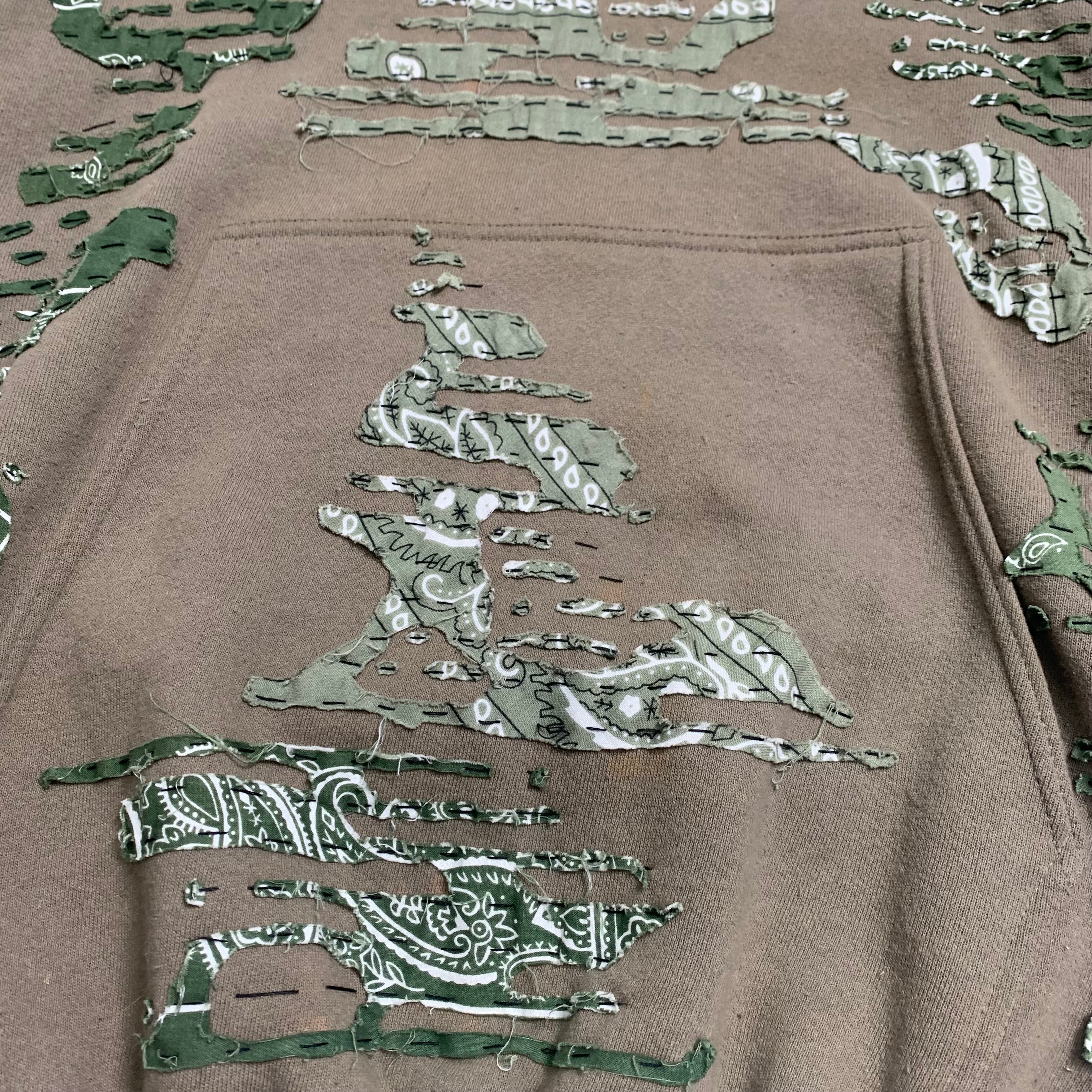 90s Nike Reworked Custom Mid Check Hoodie S