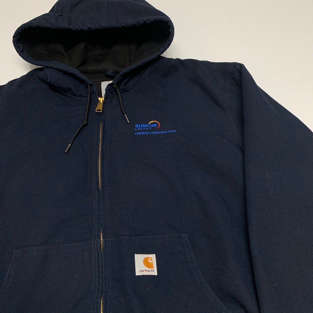 Navy Carhartt Suncorp Hooded Jacket XL