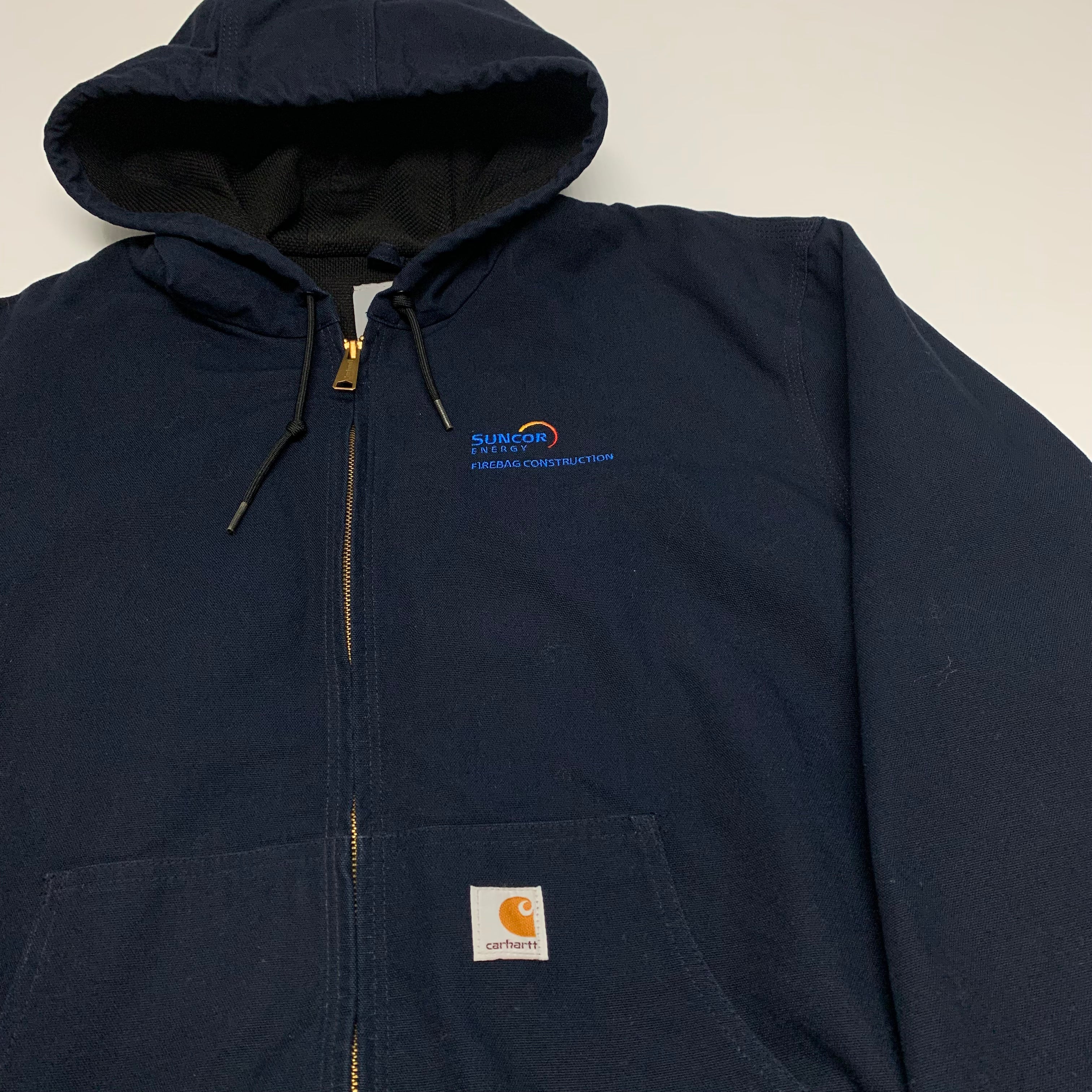 Navy Carhartt Suncorp Hooded Jacket XL