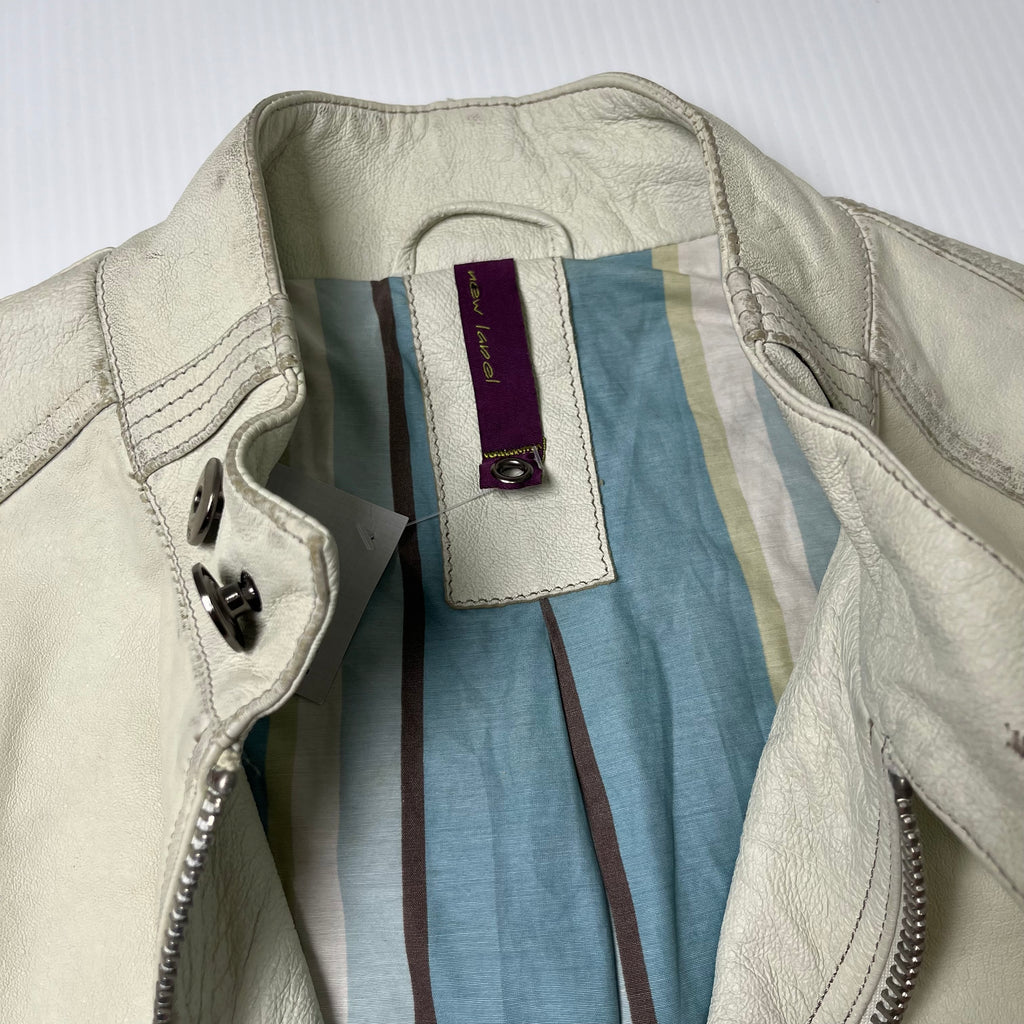 New Label Leather Moto Style Jacket Women's L