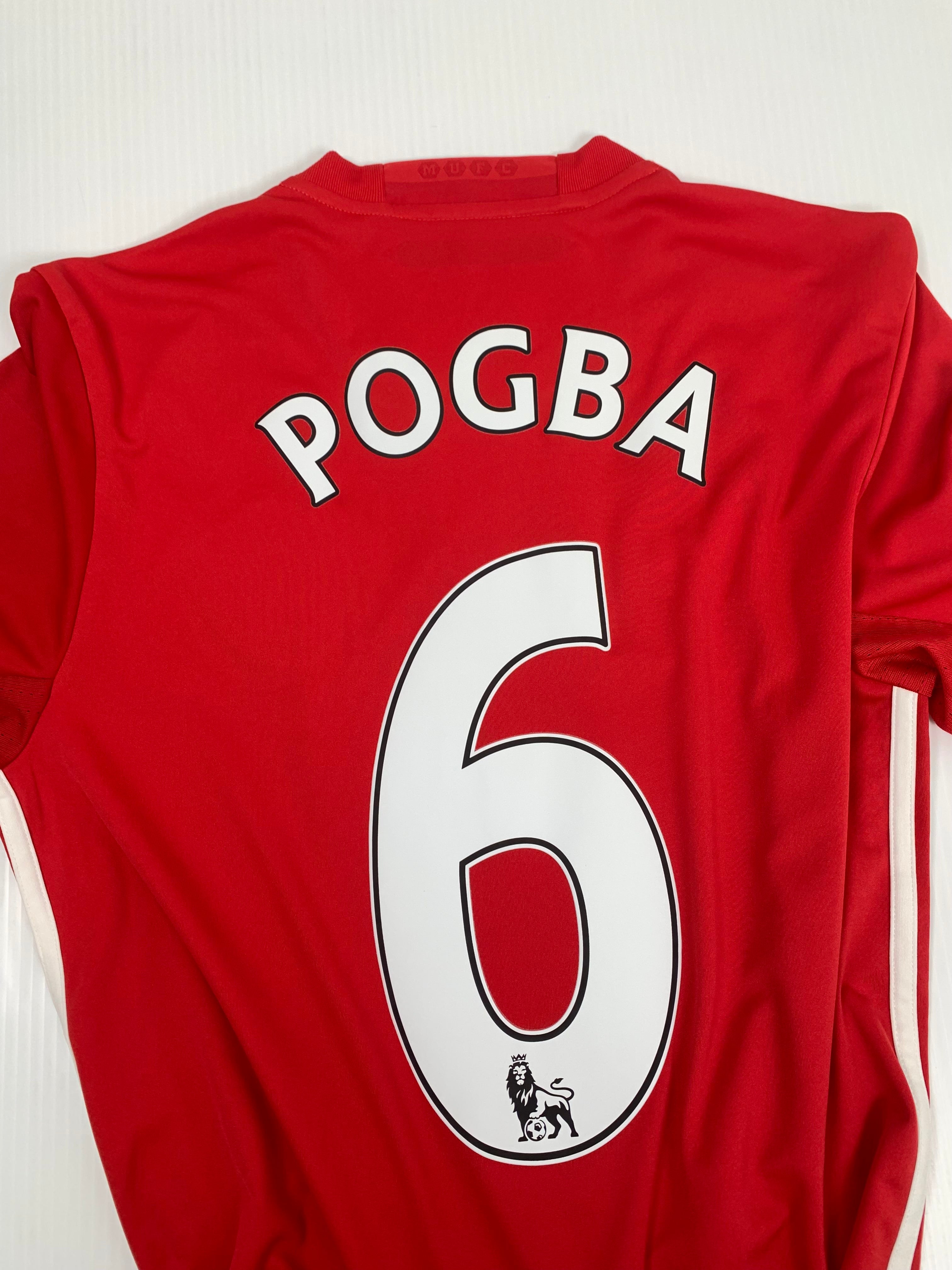 2016-17 Adidas Manchester United Pogba #6 Home Kit S