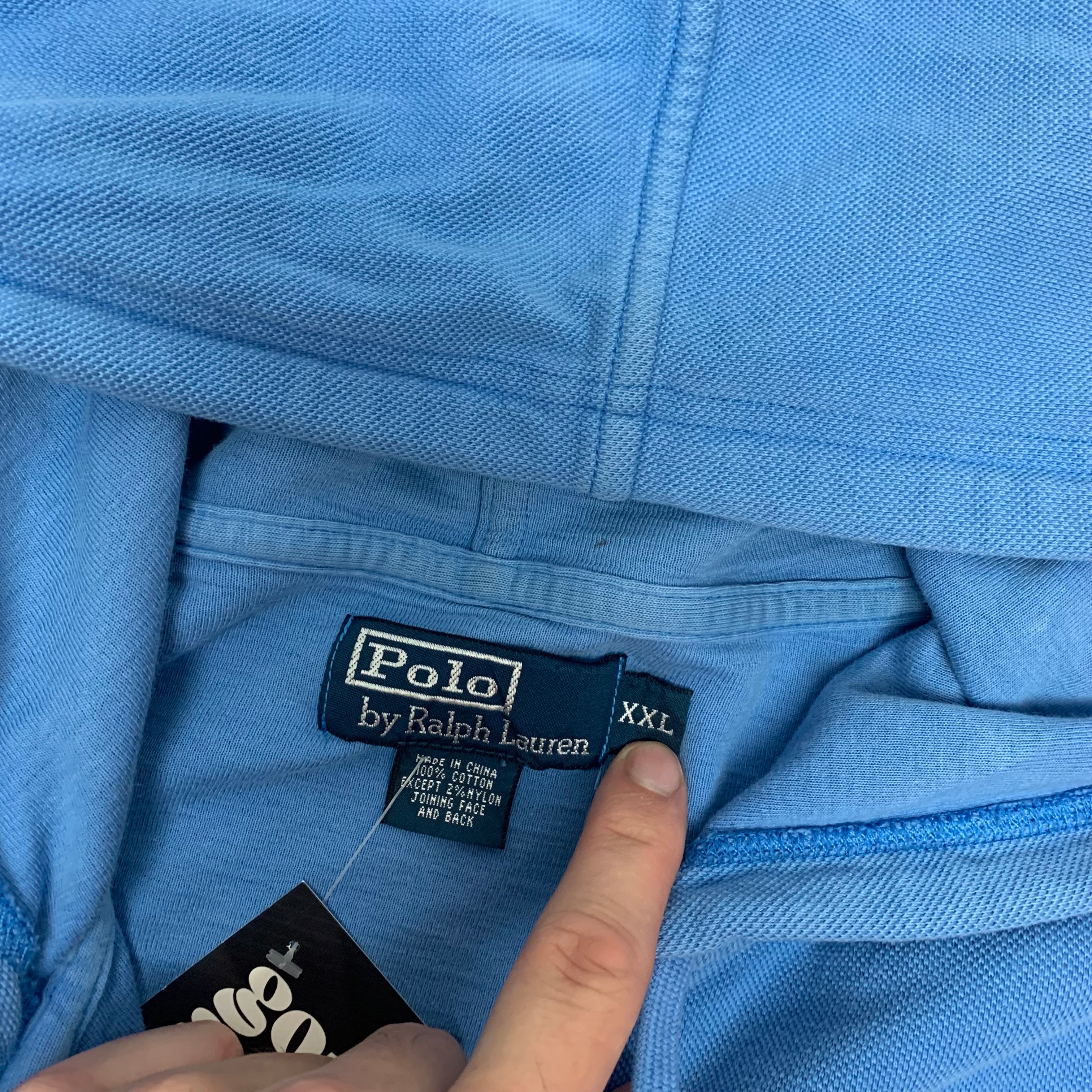 Blue Polo ZipUp Hoodie XXL