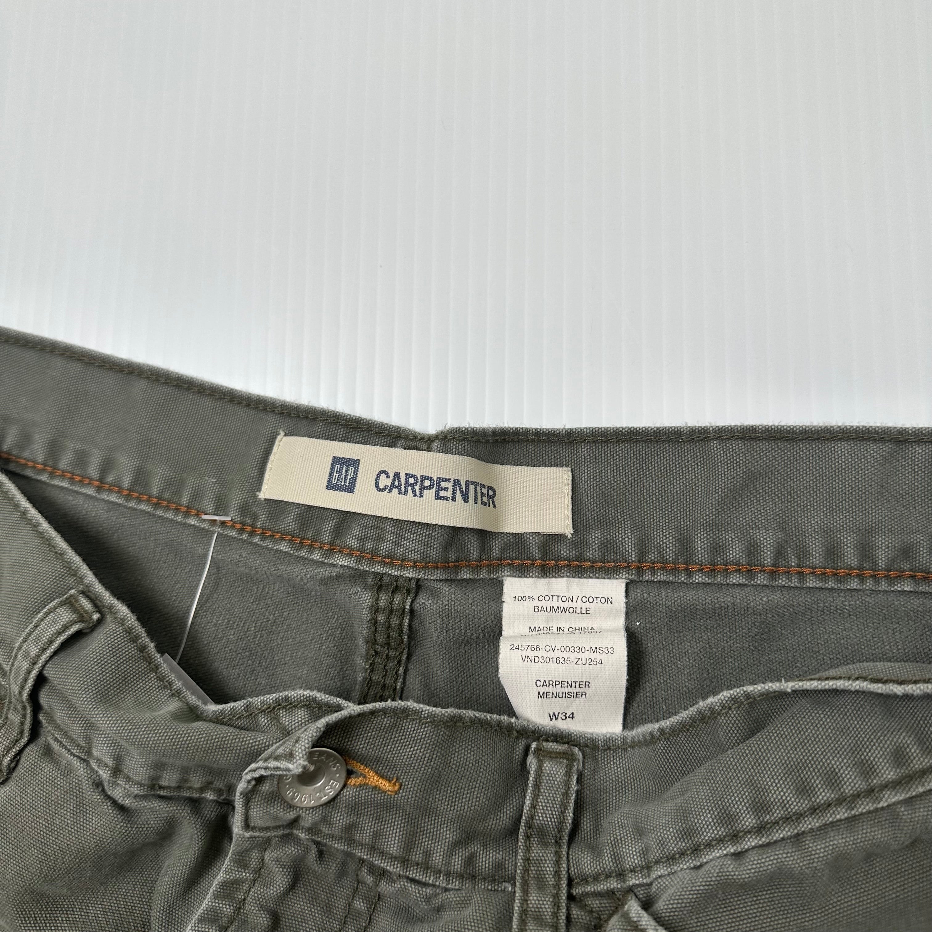 Vintage GAP Carpenter Denim Shorts 34