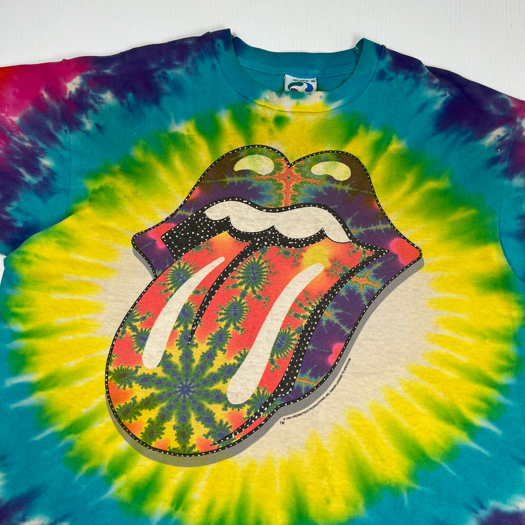 1994 Rolling Stones Tie Dye Band Tee XL