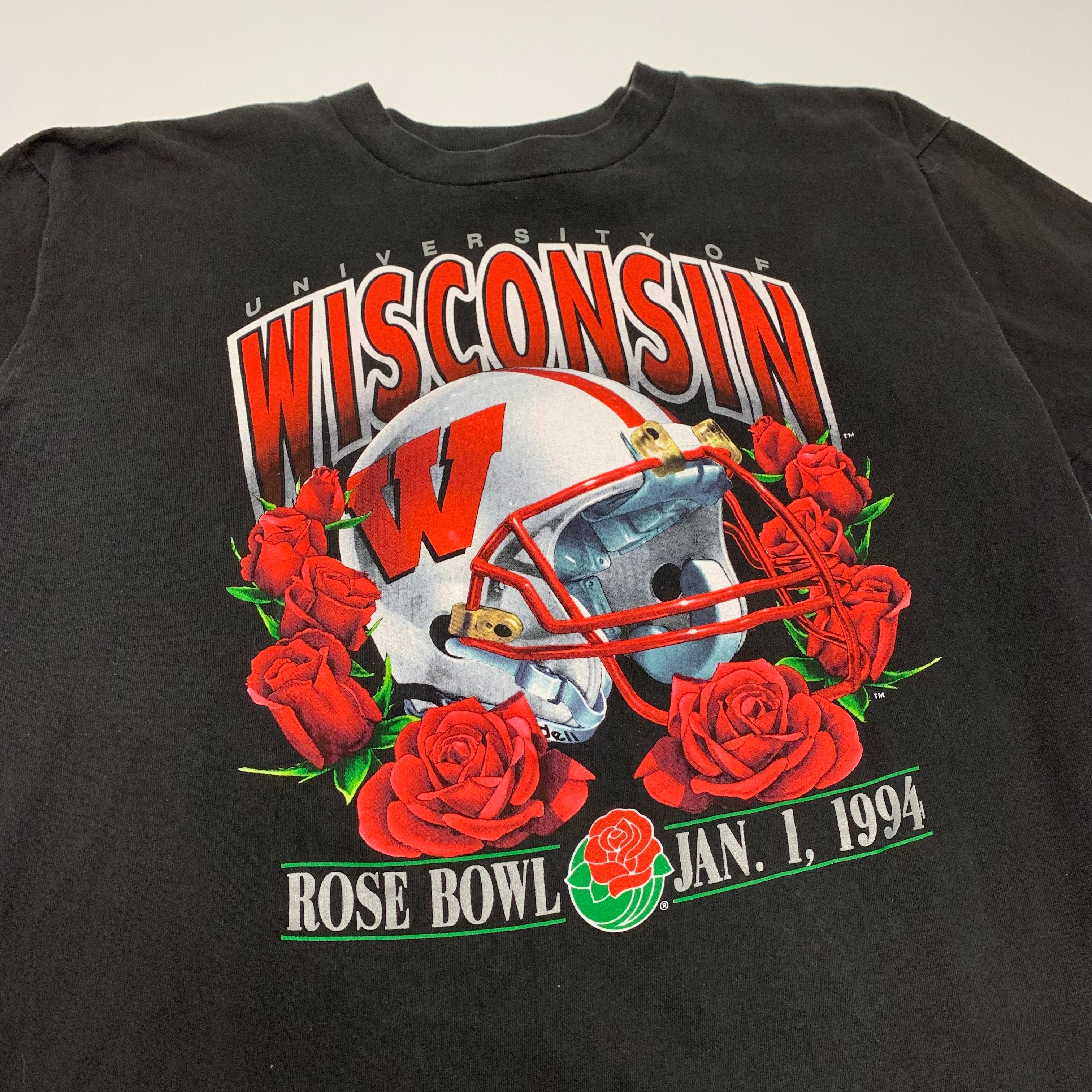 94’ U Of Wisconsin Rosebowl Tee L