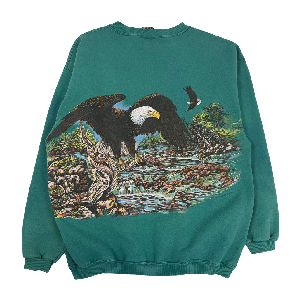 Vintage Colorado Eagle AOP Nature Crewneck L