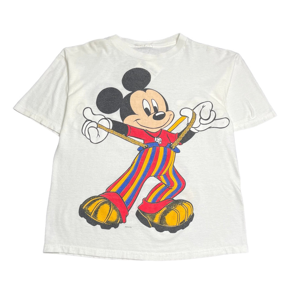 Vintage Disney Mickey Mouse Suspenders Tee M