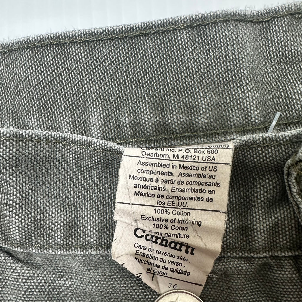 Vintage Carhartt Faded Workwear Denim Shorts 36