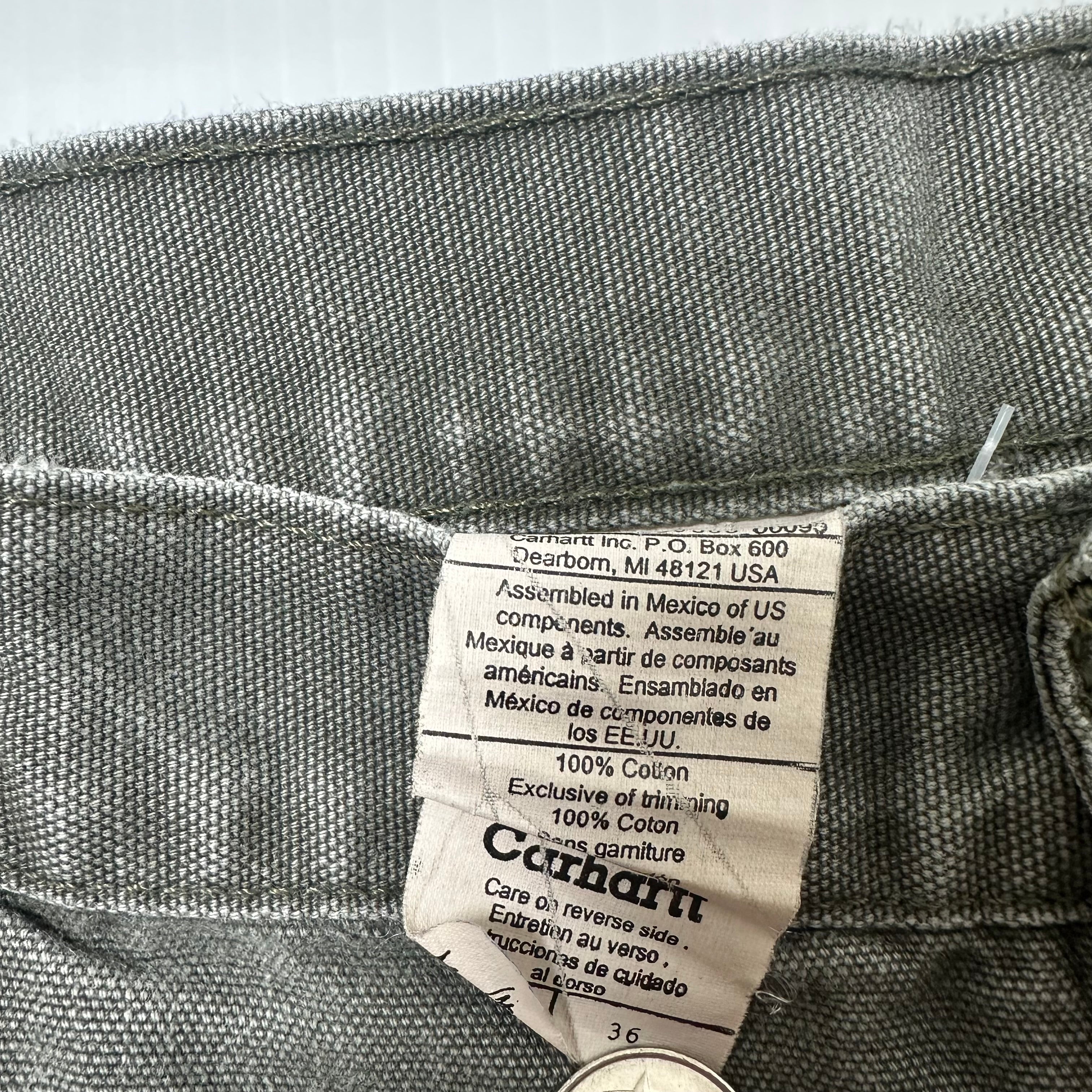 Vintage Carhartt Faded Workwear Denim Shorts 36