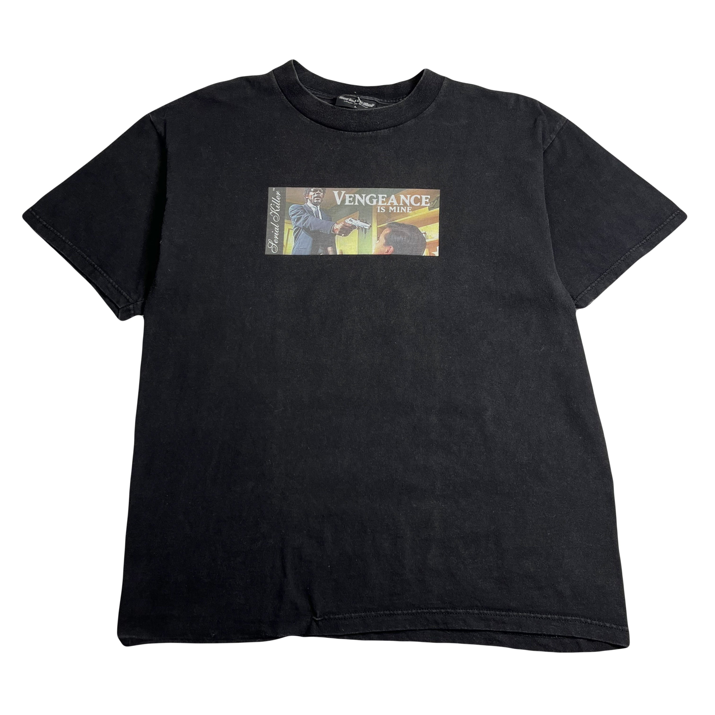 Vintage Serial Killer Pulp Fiction Vengeance Is Mine Tee L