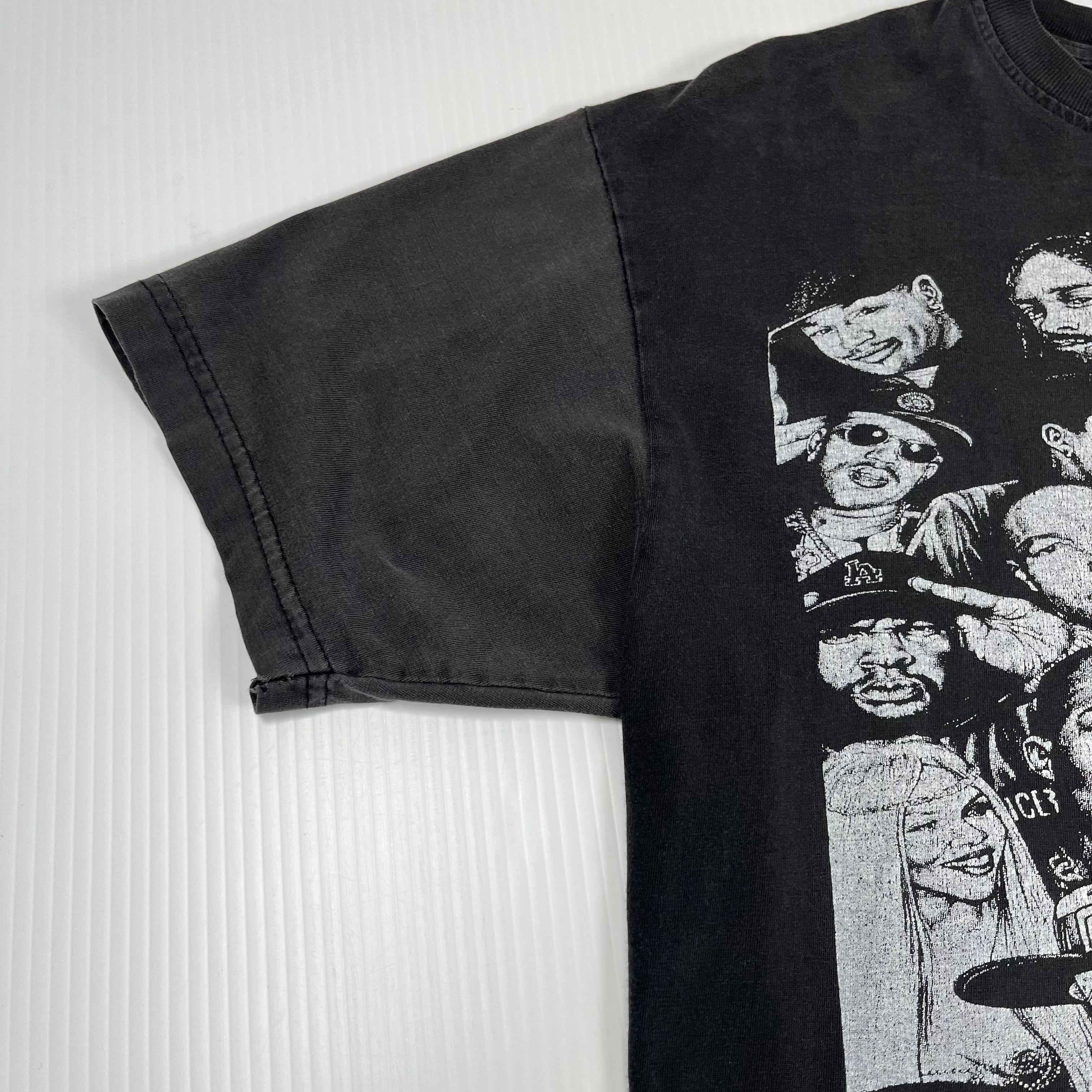 Parental Advisory Rapper Portraits Graphic Tee M