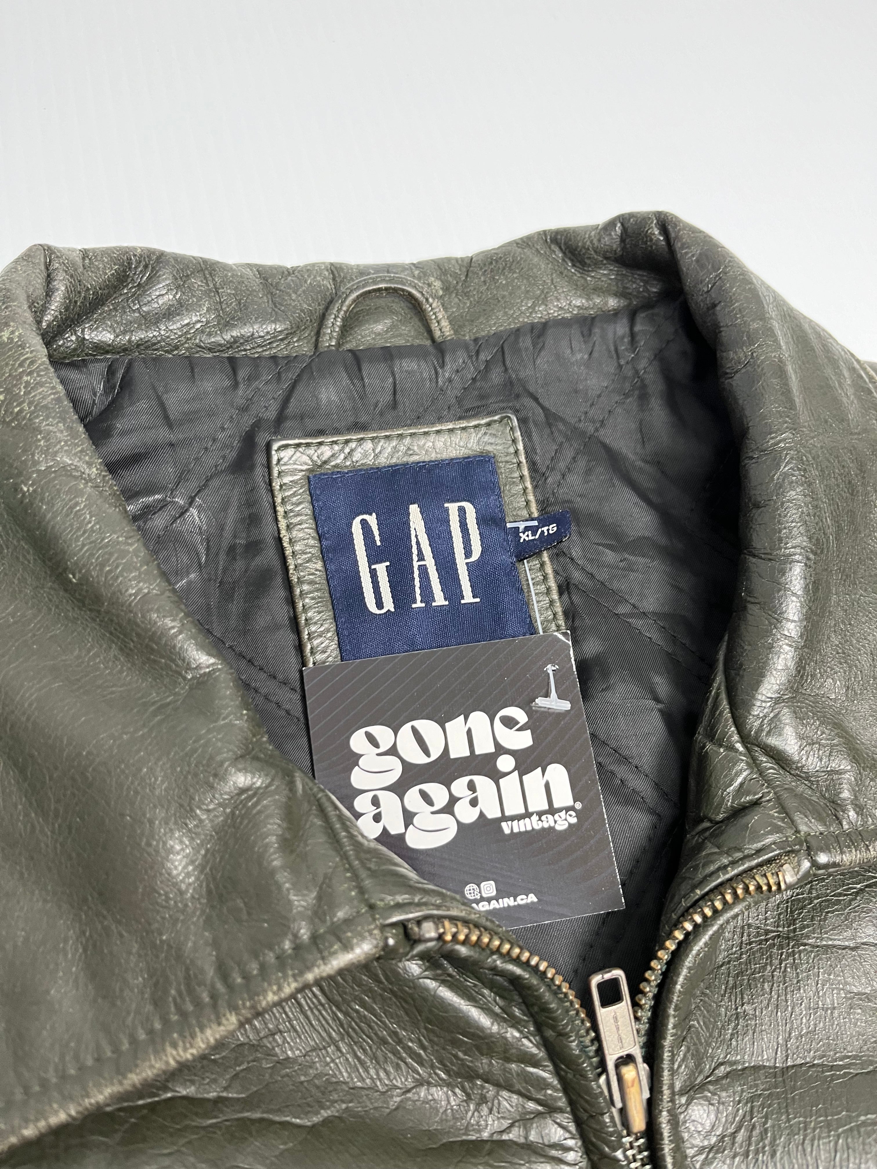 2003 Gap Leather Jacket XL