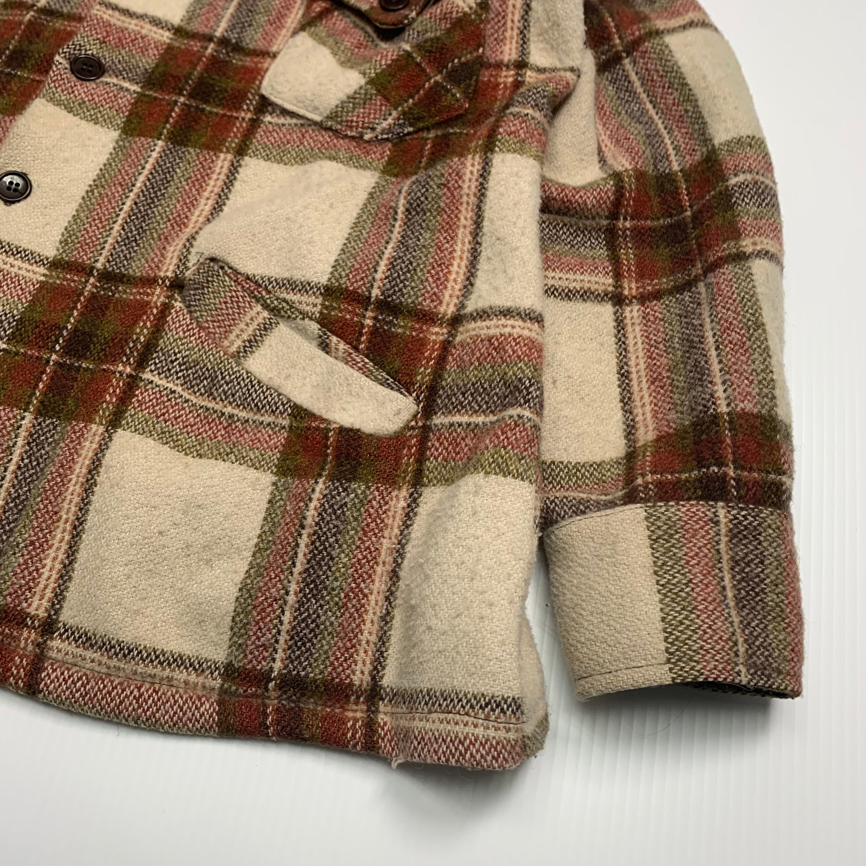 Vintage Brown Wool Shacket XL