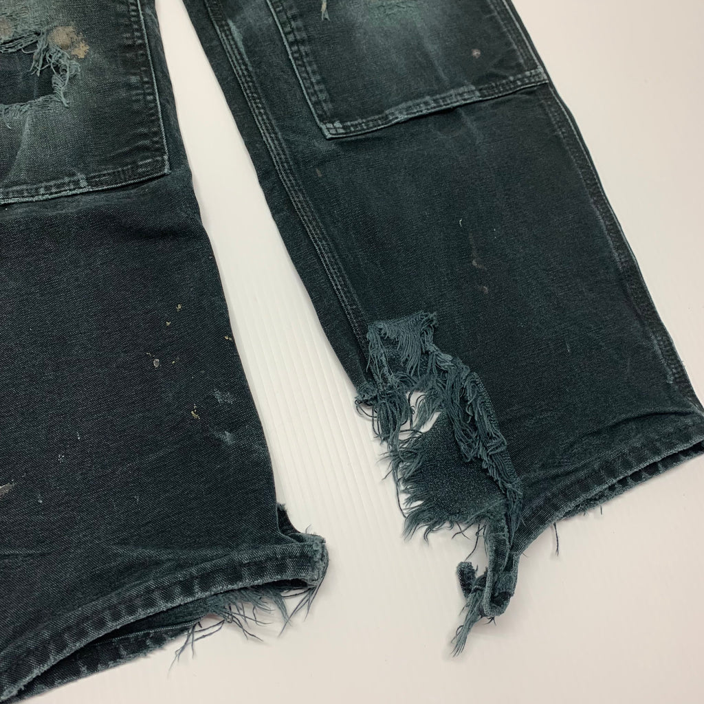 Carhartt Faded/Distressed Black Double Knees 33x34