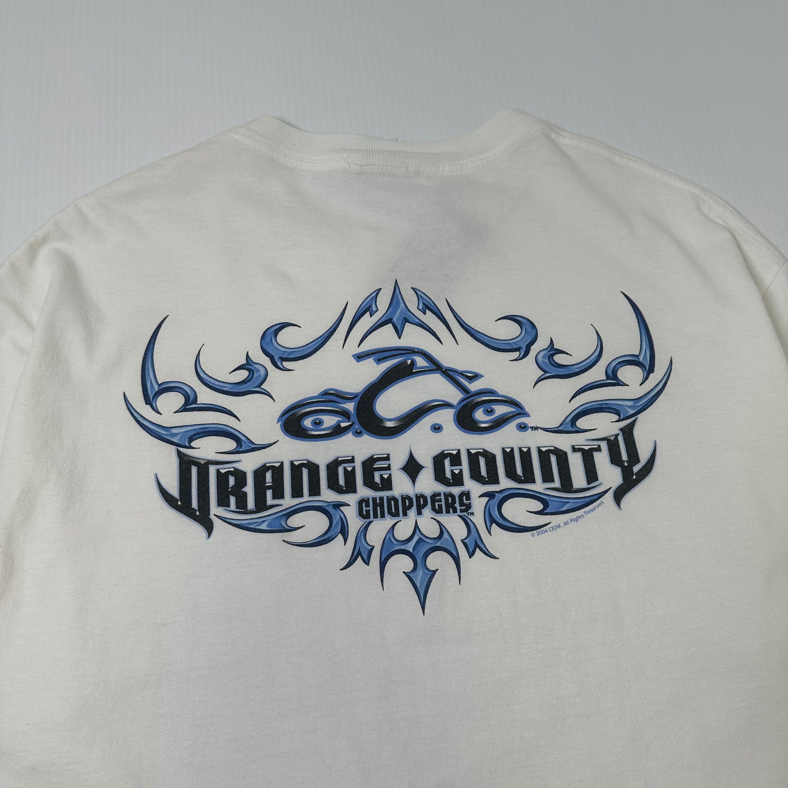 2004 Orange County Choppers Flames Graphic Tee XL