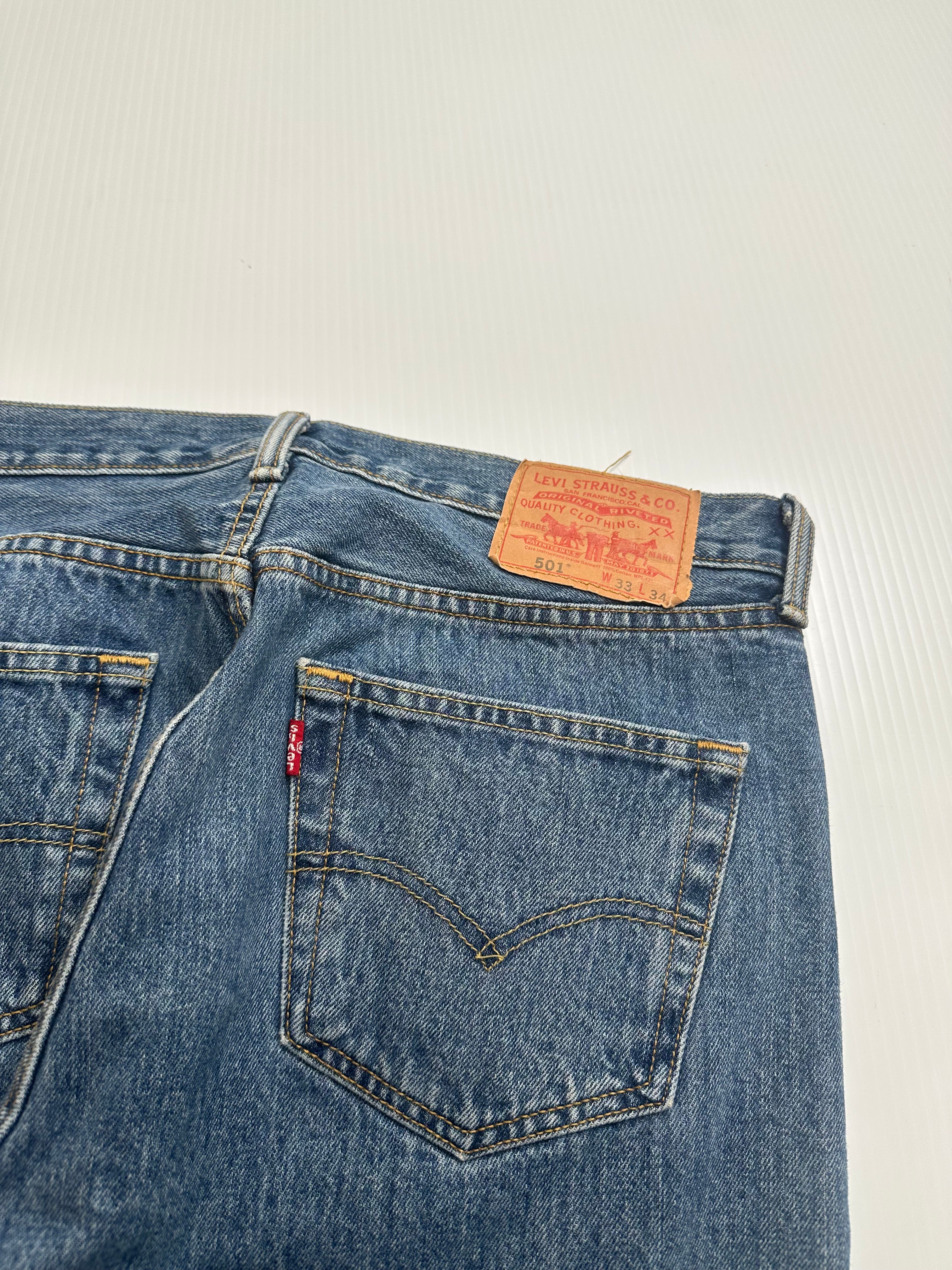 Vintage Levi's 501 Medium Wash Denim 33
