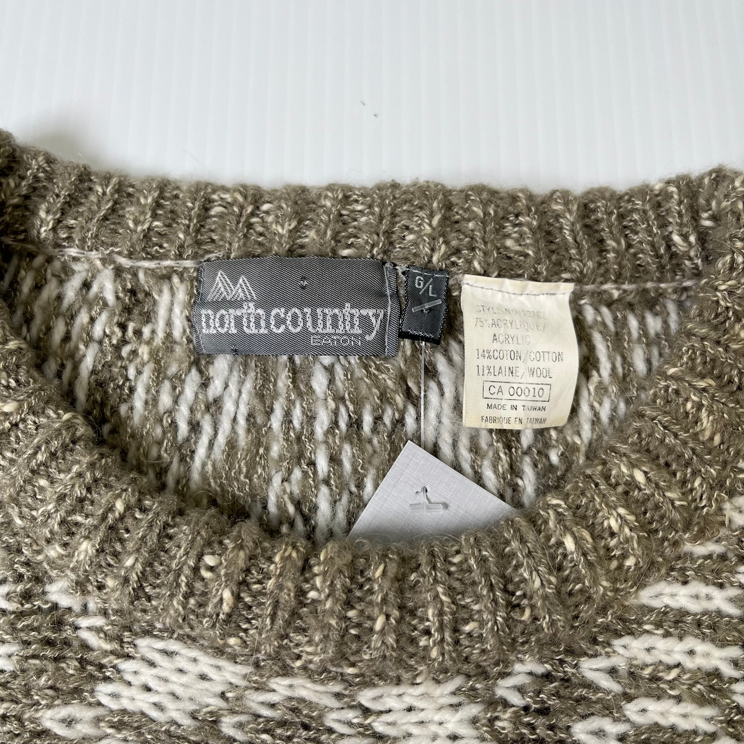 Vintage North Country Pattern Knit Sweater XL