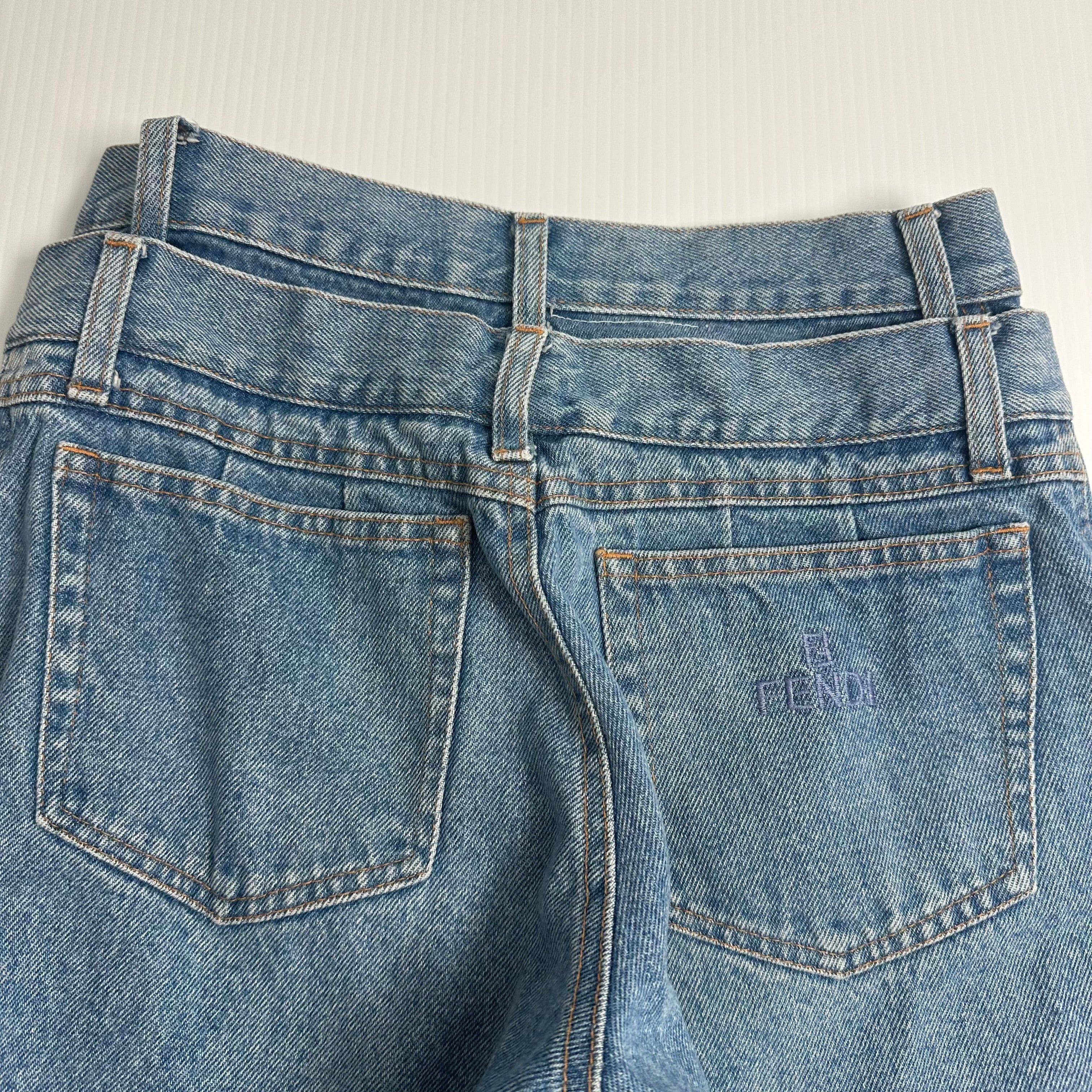 Vintage Fendi Double Waisted Denim 28