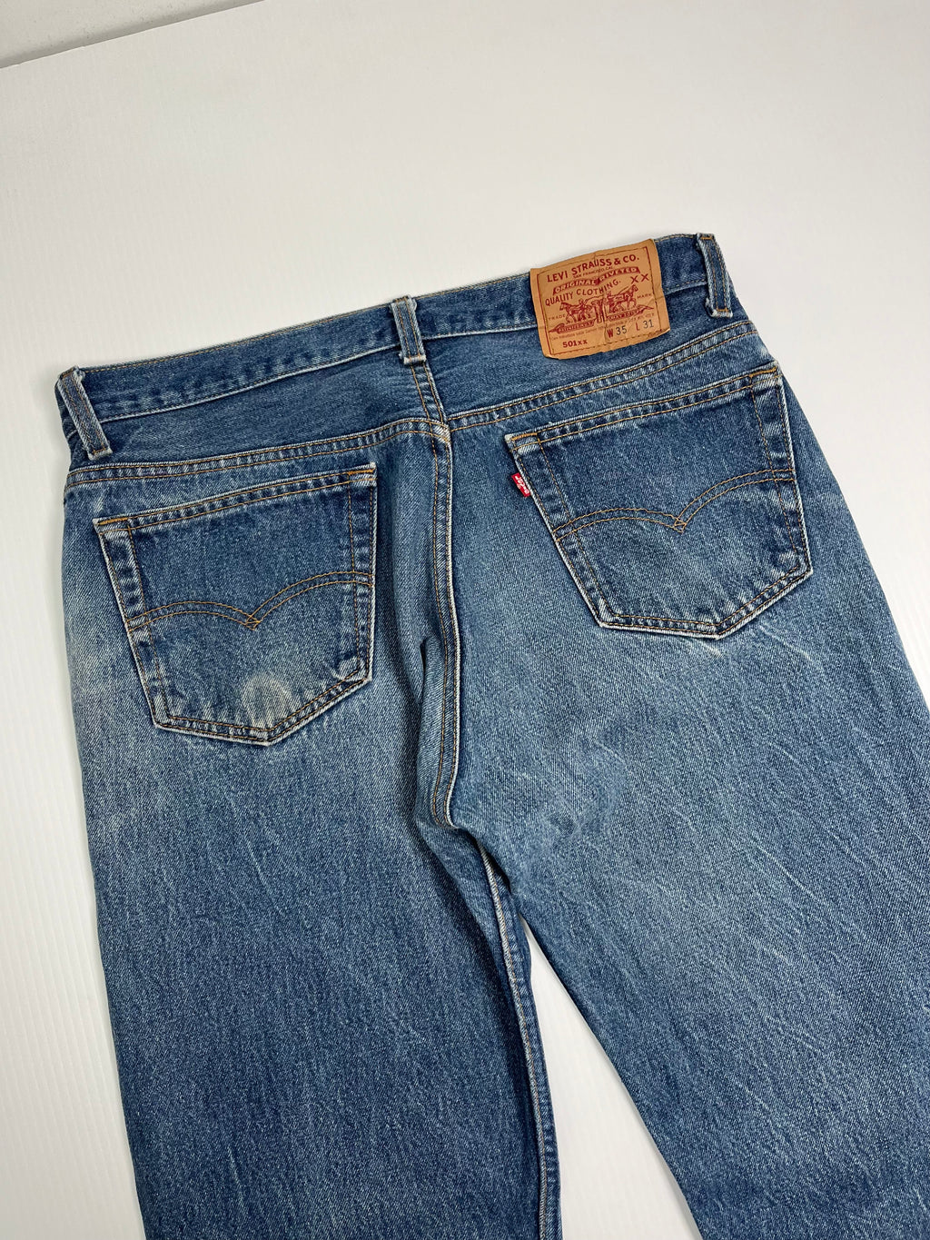 80s Levi's 501xx Medium Wash Denim 35