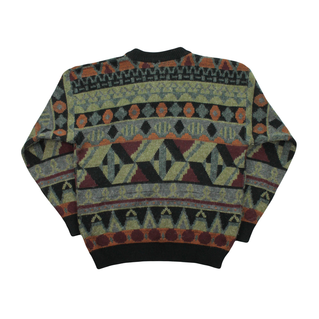 Vintage Estate Pattern Knit Sweater M